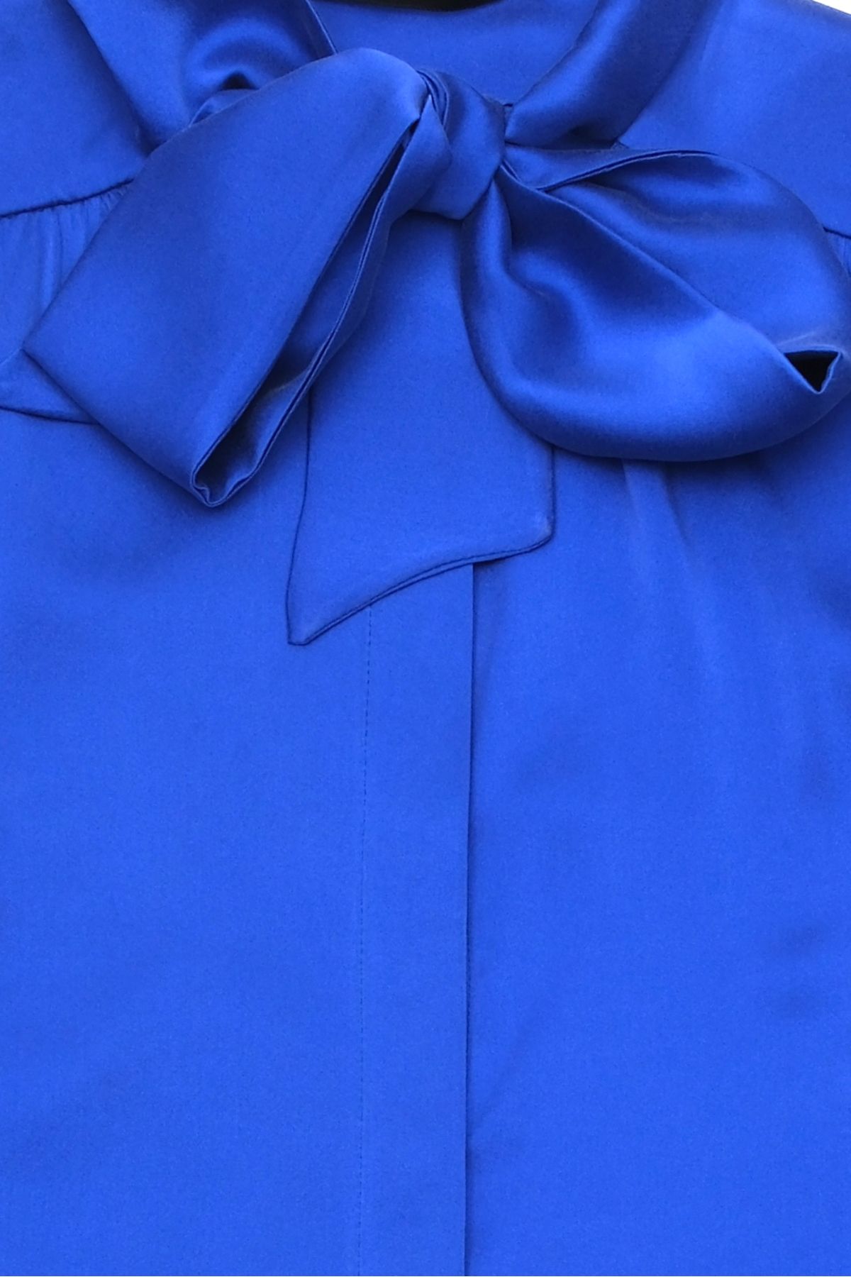 Silk and Cashmere-Blue Pure Silk Cecilia Women's Shirt 6