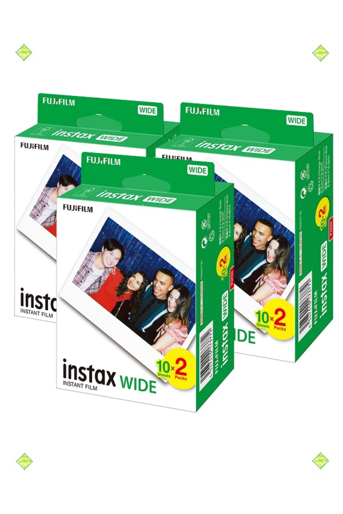 Instax Wide 20-Piece Film 3-Piece Set 60 Pos