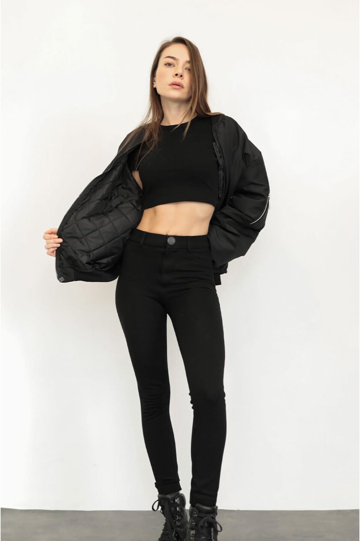 EKSİ 1 Unisex Oversize Bomber Cepli Mont Bomber