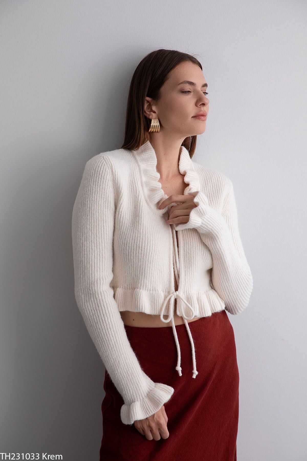 Women's cardigan with tie belt clearance