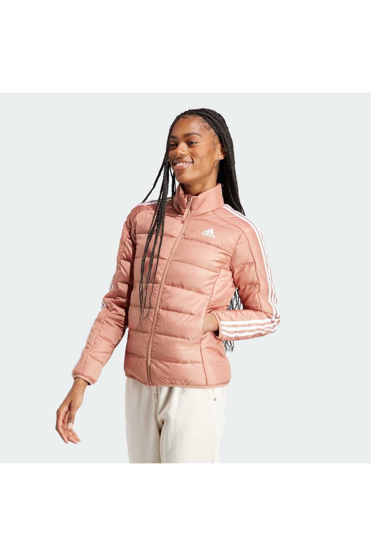 Adidas pink deals puffer coat