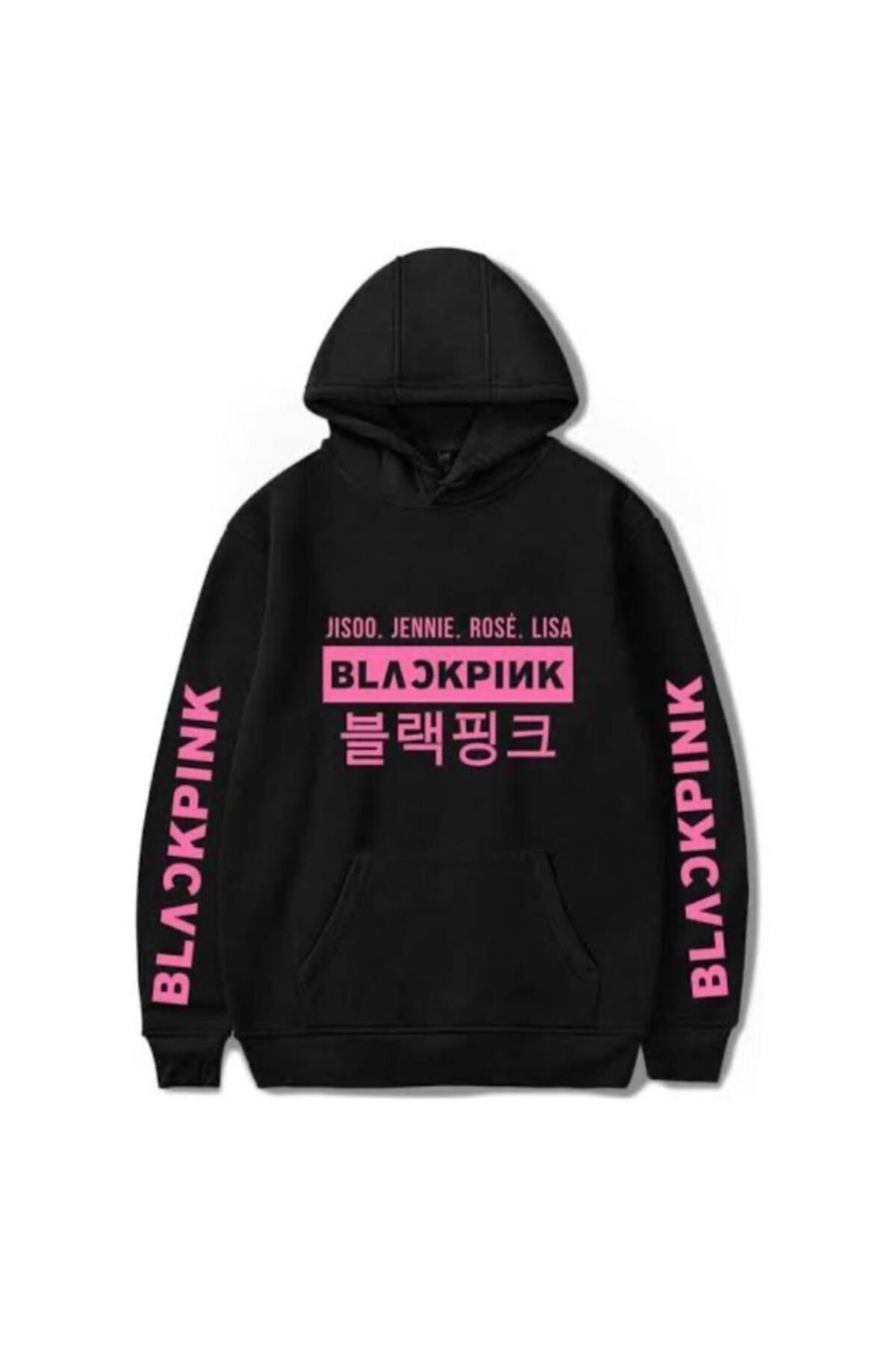 facnspt K Pop Black Pink Jisoo Jennie Rose Lisa Unisex Black