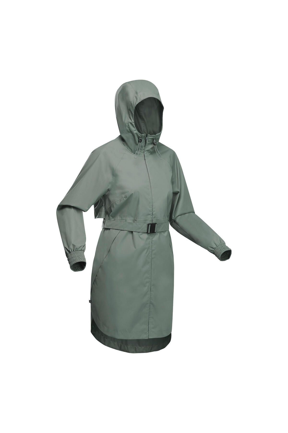 Decathlon بارانی زنانه Quechua رنگ خاکی اورجینال