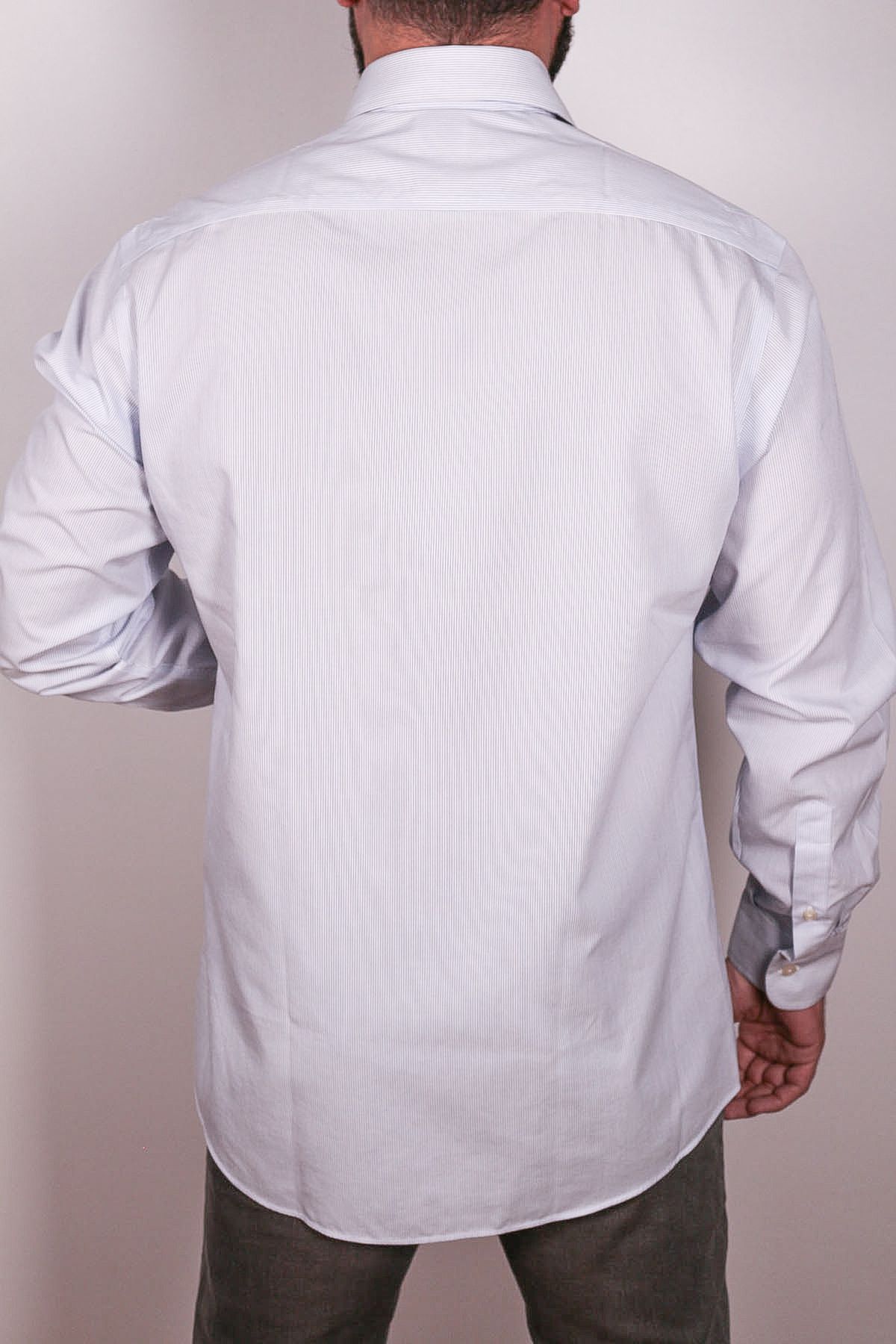 Camicissima Light Blue Striped White Non Iron Regular Fit Men s Shirt Trendyol