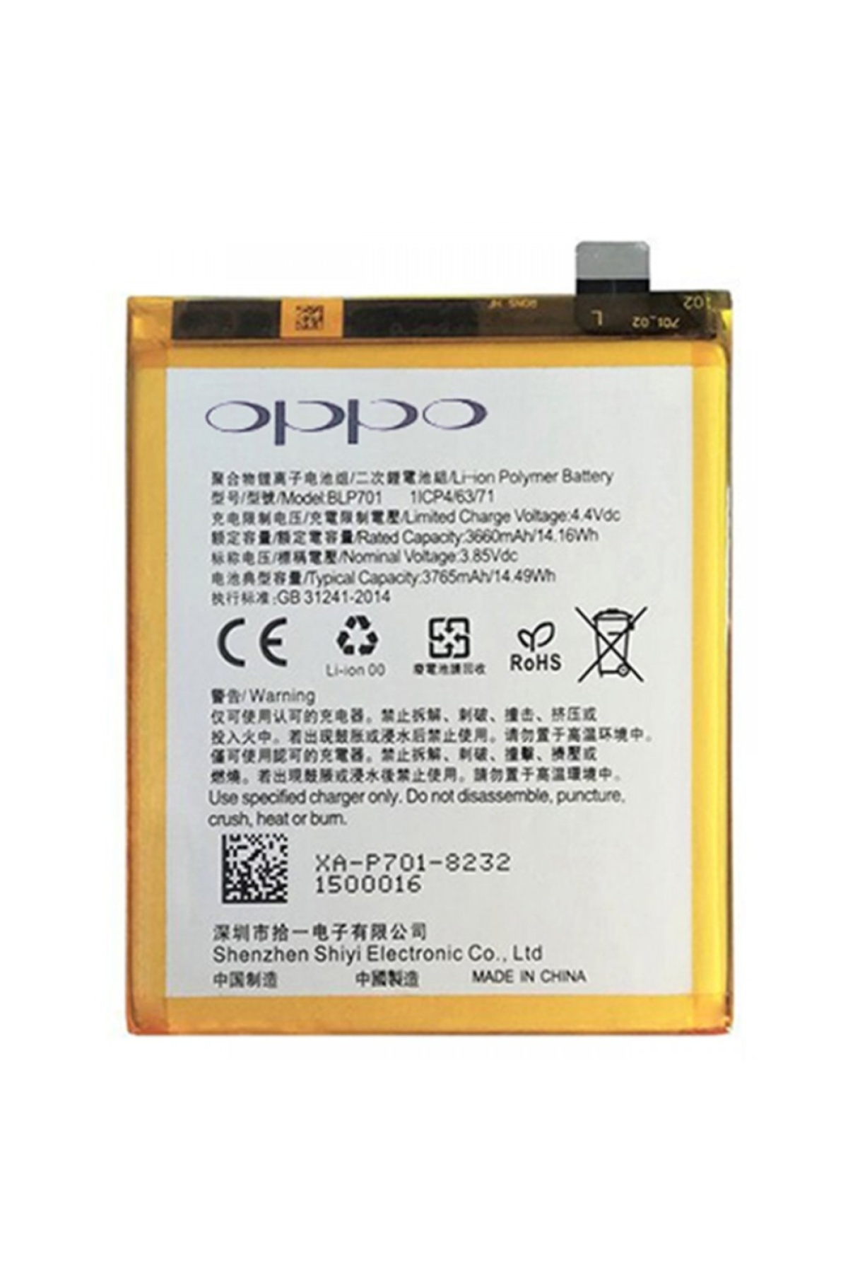 Genel Markalar Oppo Reno 4 Lite (BLP779) Batarya Pil