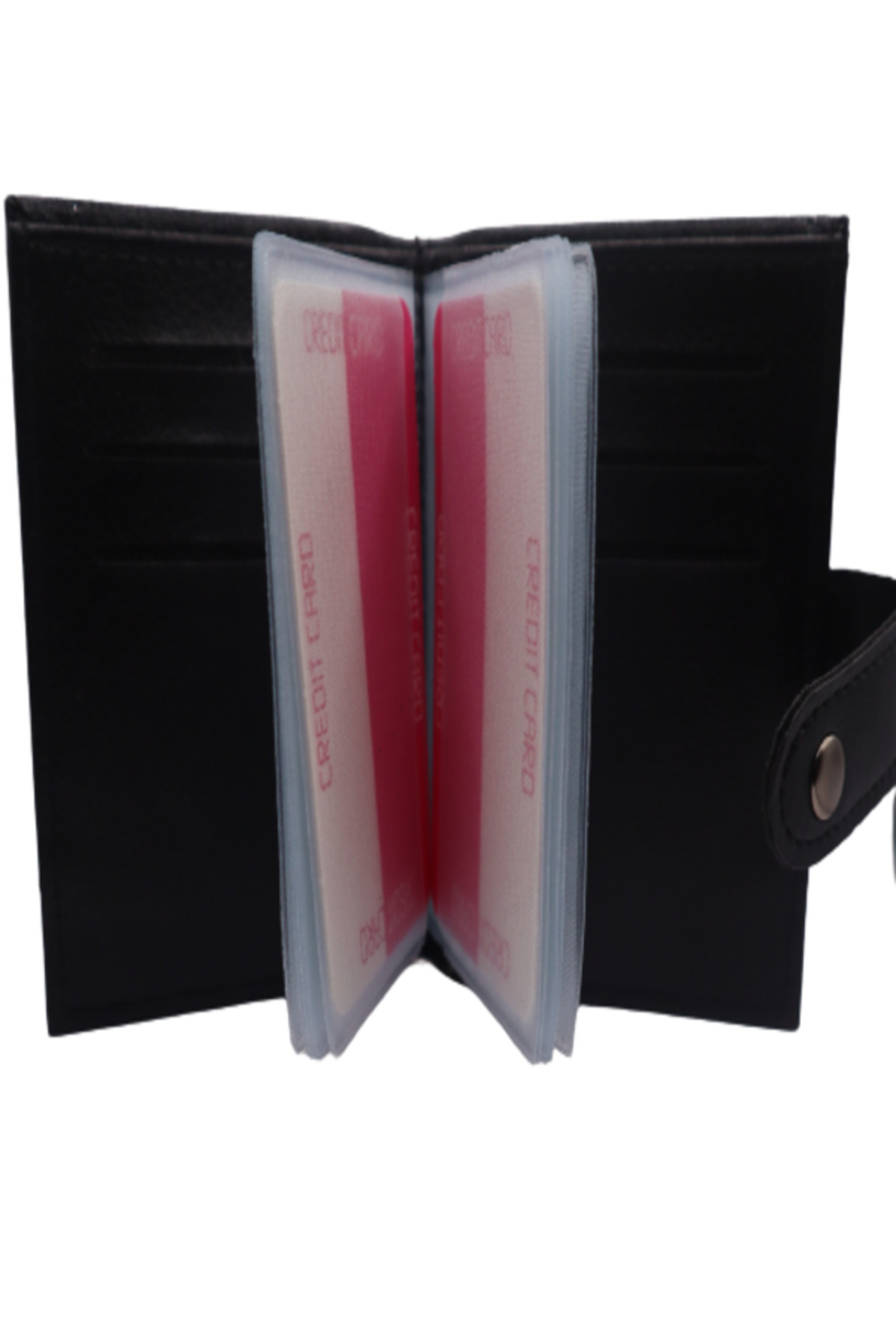 Astakos-Men's Vegan Synthetic Leather Vertical Cut Sports Classic Card Holder Wallet Width 8.5x11 cm 3