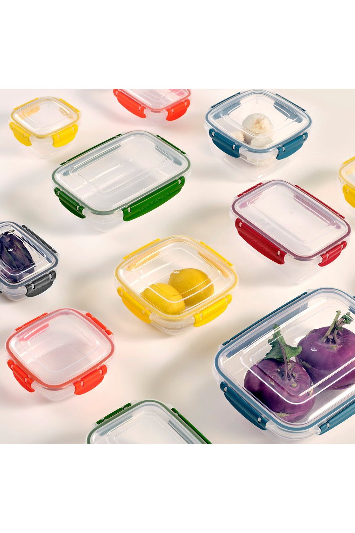 Kumsal Mutfak-2400 ml Master - Yellow Square Storage Container 2