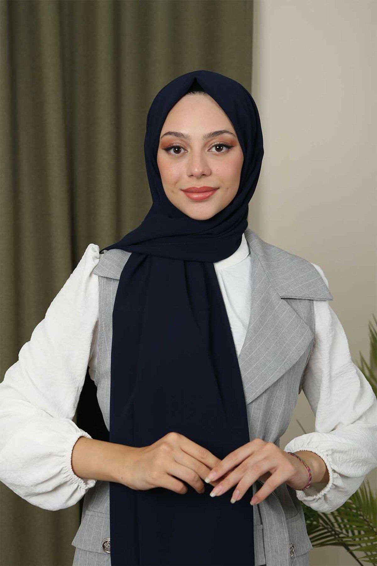 Navy silk shawl hotsell