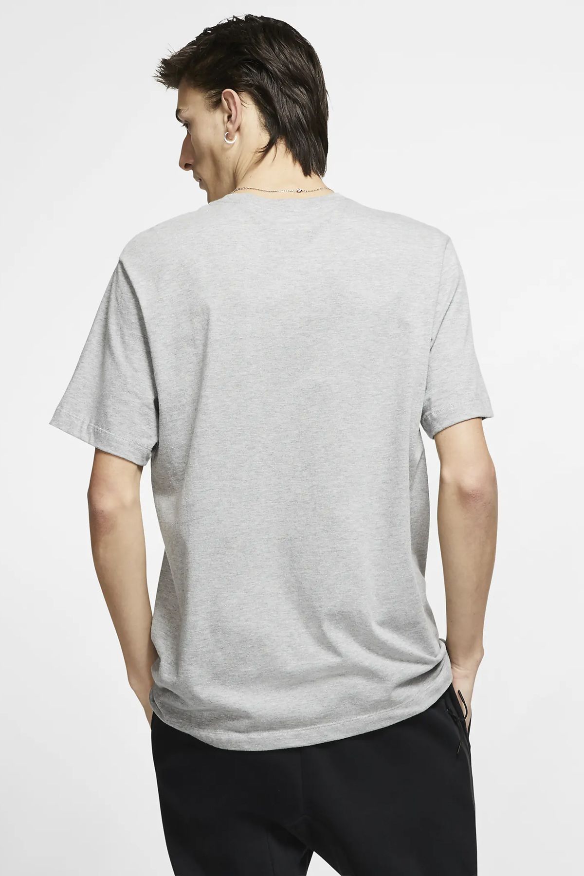 Grey and top white nike shirt