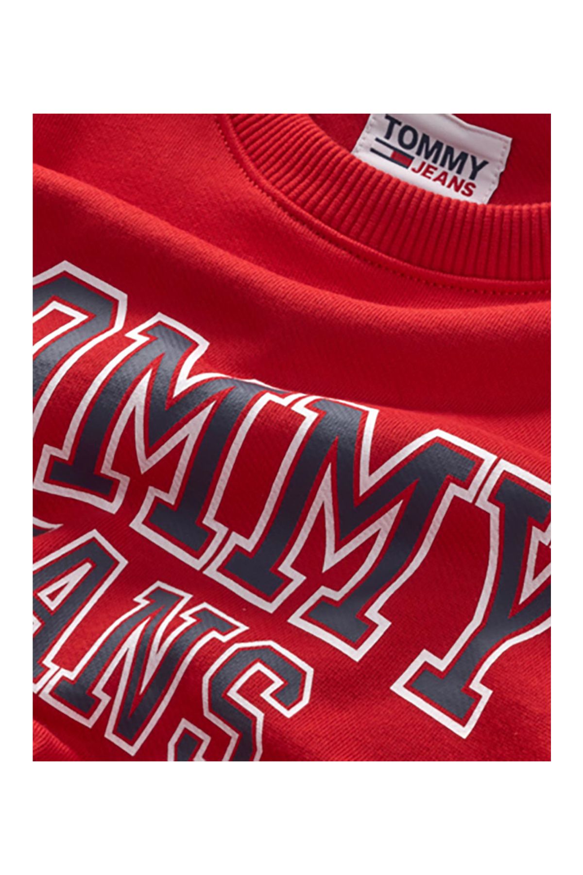 Tommy jeans red sweatshirt hotsell