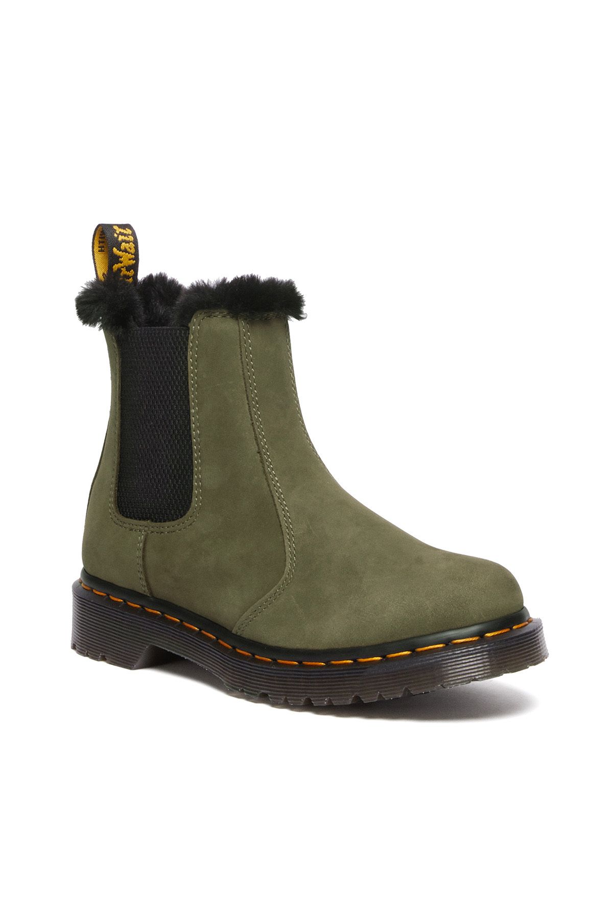 Dr martens green chelsea boots 2025