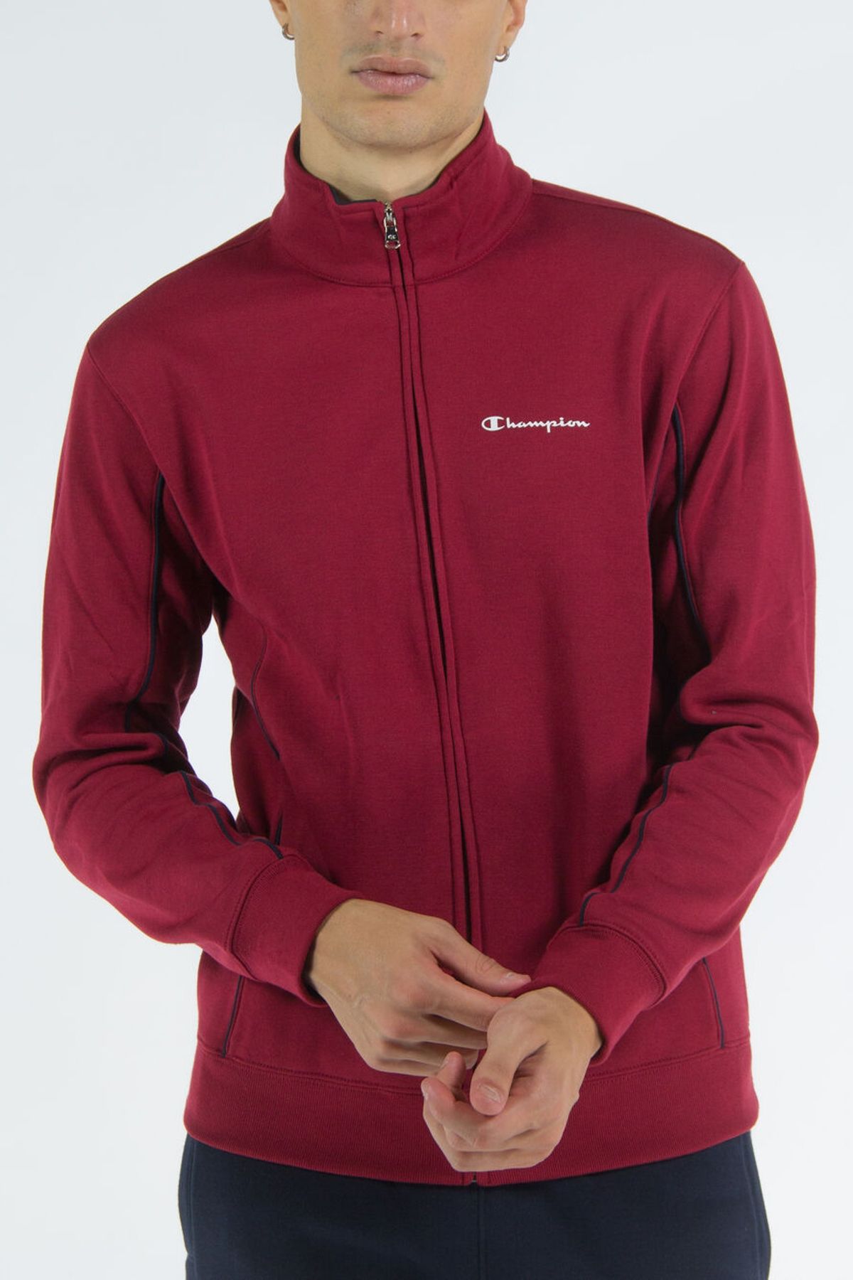 Champion red sweatsuit hot sale