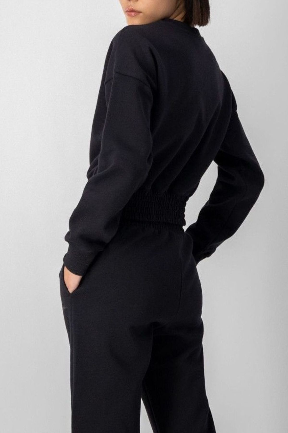 Champion-Sweatshirt Damen / Mädchen SCHWARZ 2