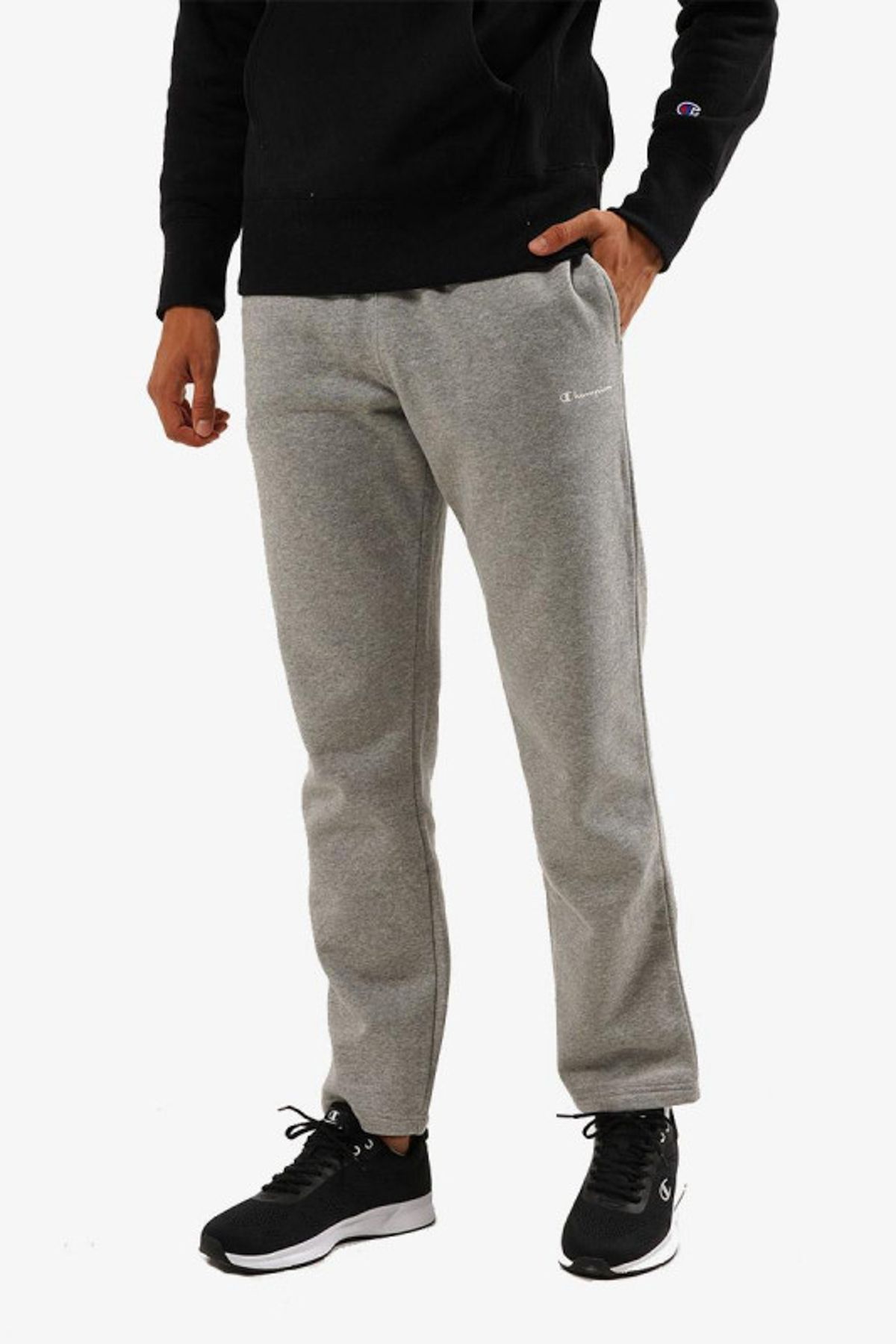 Dark grey champion sweatpants hotsell