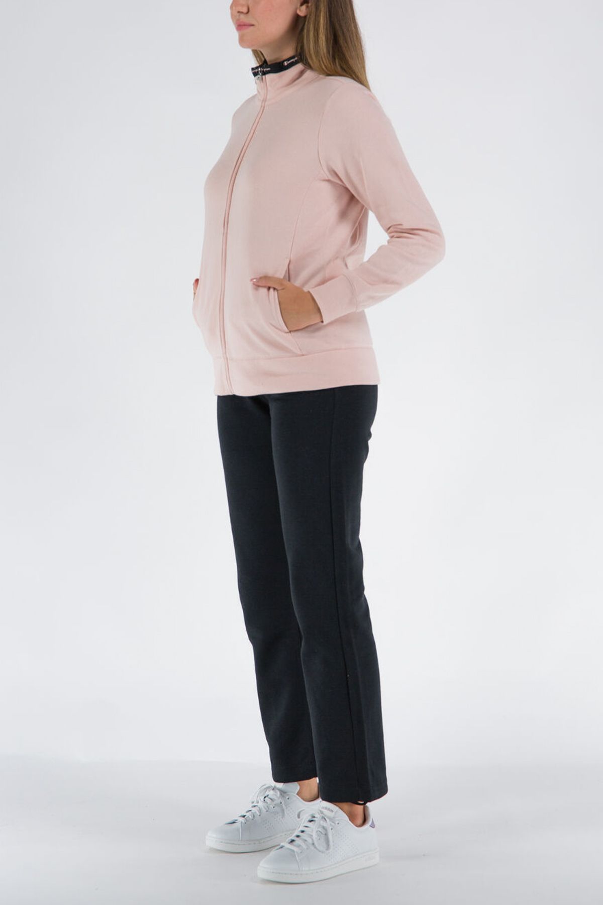 Pink champion tracksuit set sales