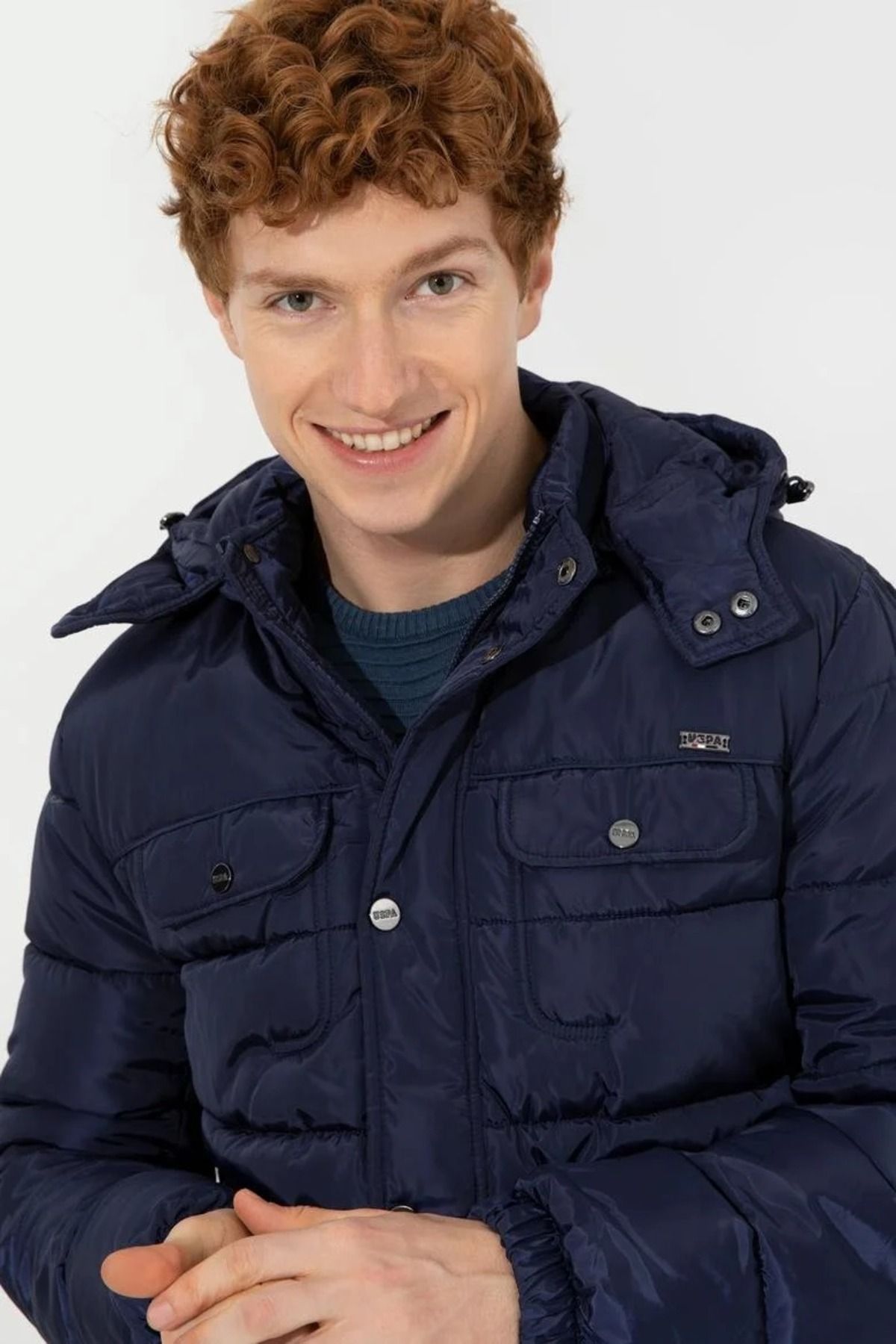 U.S. Polo Assn. Men s dark blue coat Trendyol