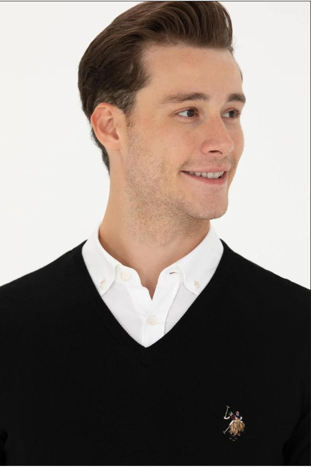 بافت و پلیور مردانه مشکی یو اس پولوU.S. Polo Assn. | 1629687TEKSPOR اورجینال - تصویر 2