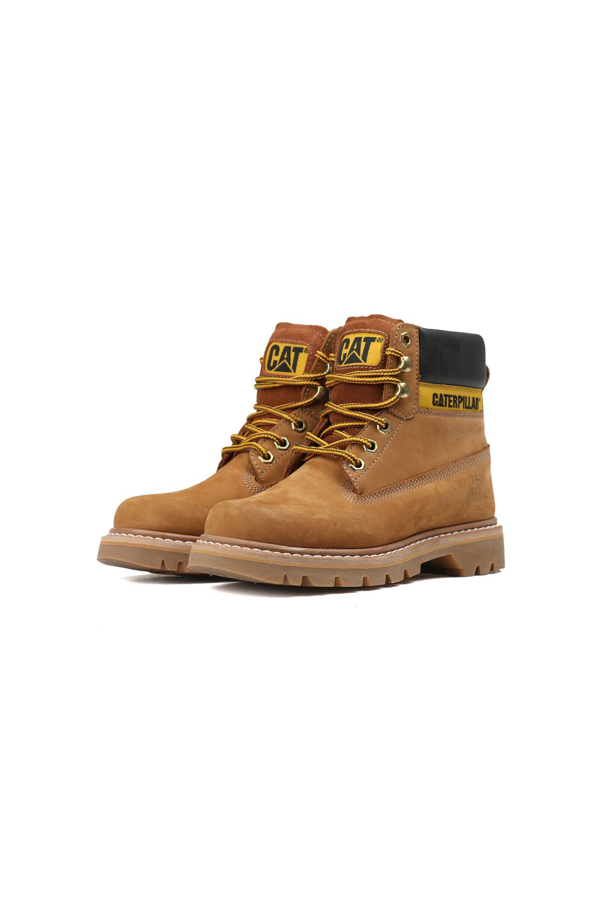 چکمه های جوانان گربه 015G100095-Sundance-Nubuck Yellow Colorado Caterpillar