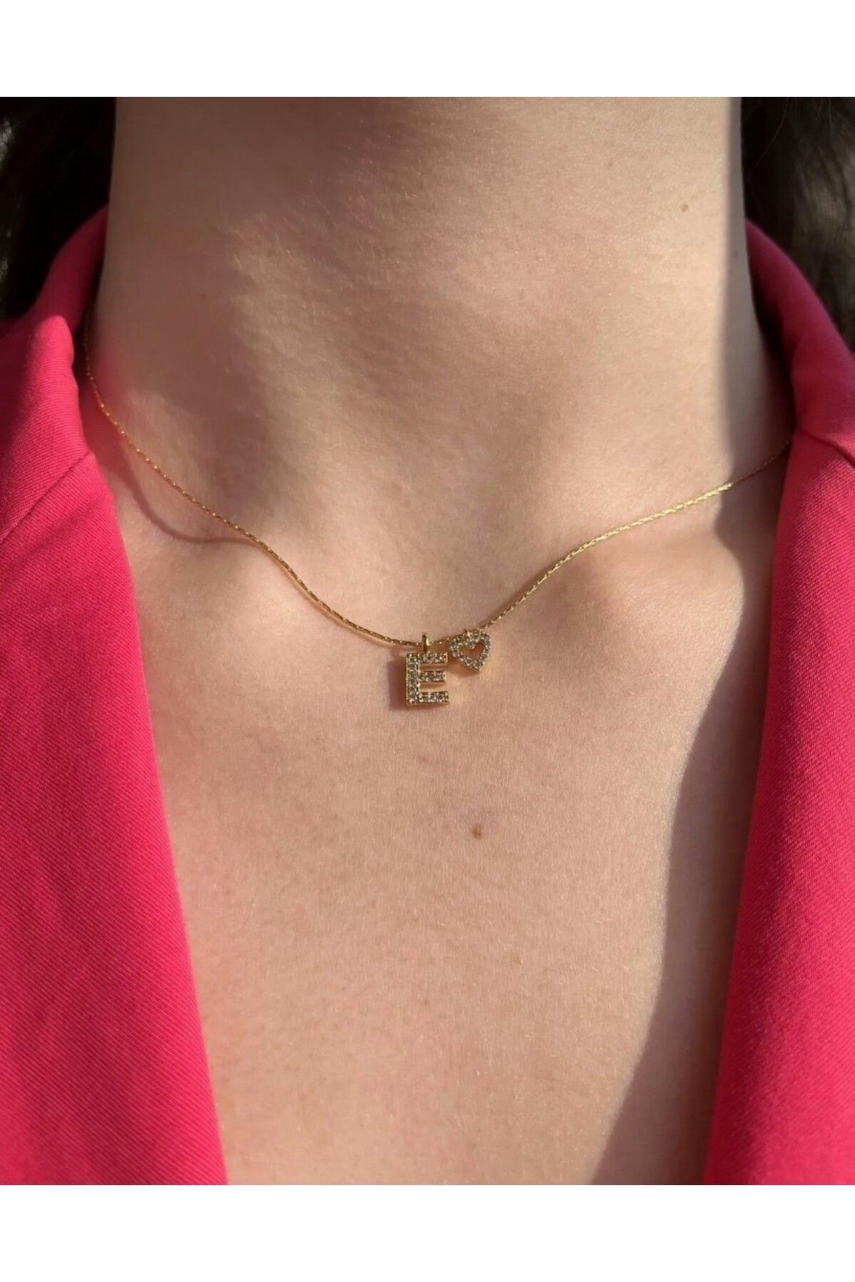 E online necklace gold