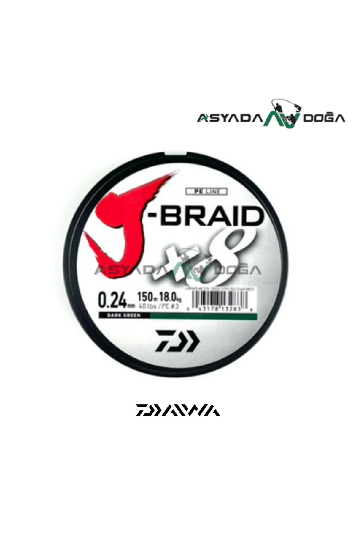  DAIWA - DAIWA J BRAID X8 0,13MM 150MT MULTICOLOR : Sports &  Outdoors