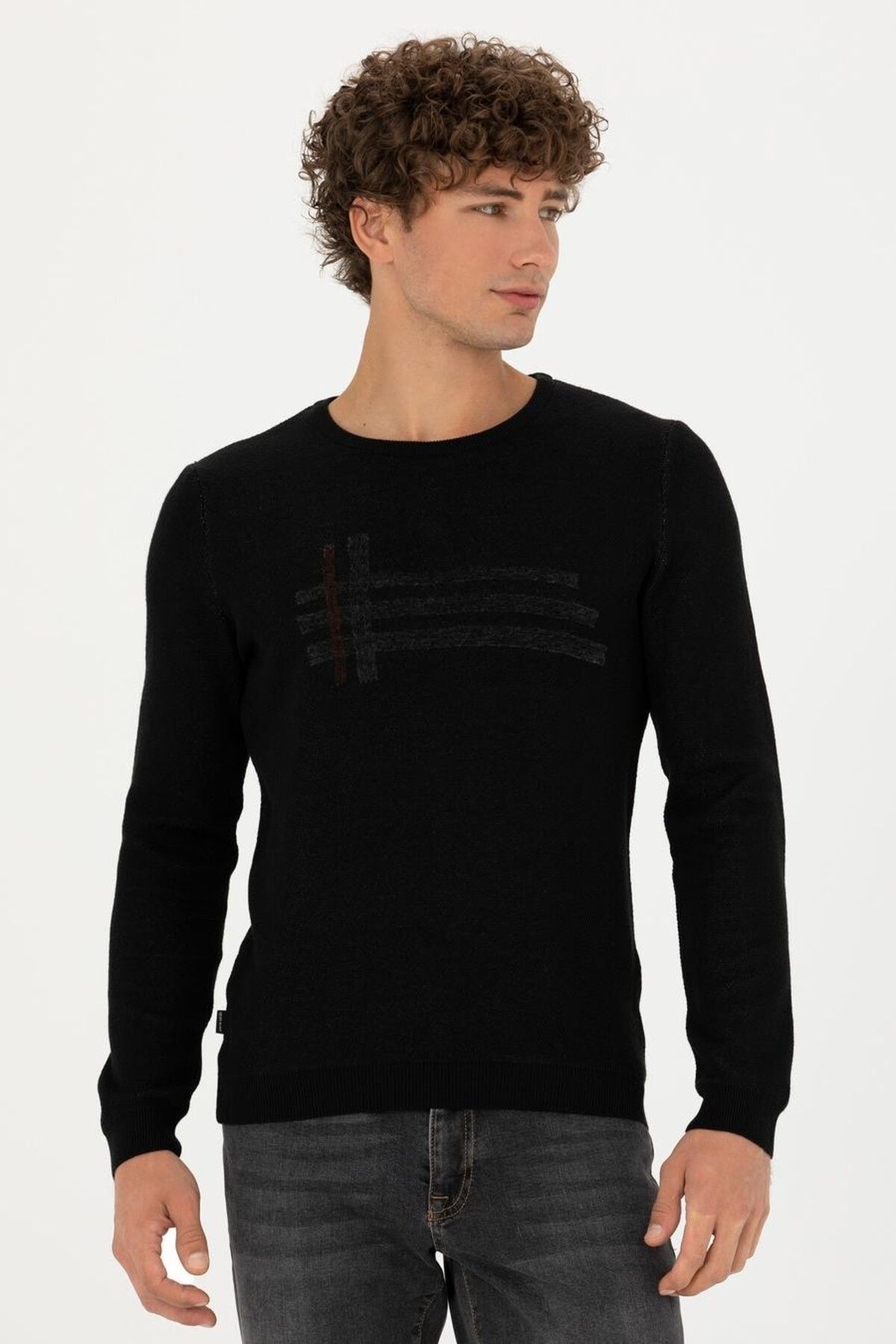 Pierre Cardin Slim Fit Crew Neck Knitwear Sweater Trendyol