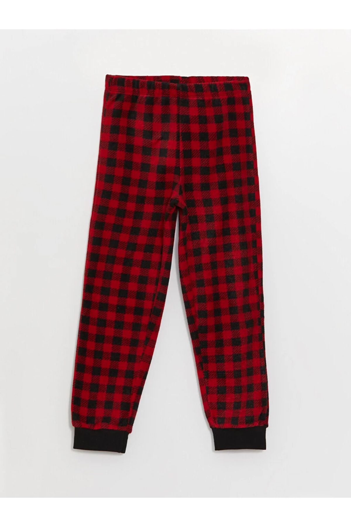 LC Waikiki LCW Kids Plaid Fleece Boy s Pajama Bottom with Elastic