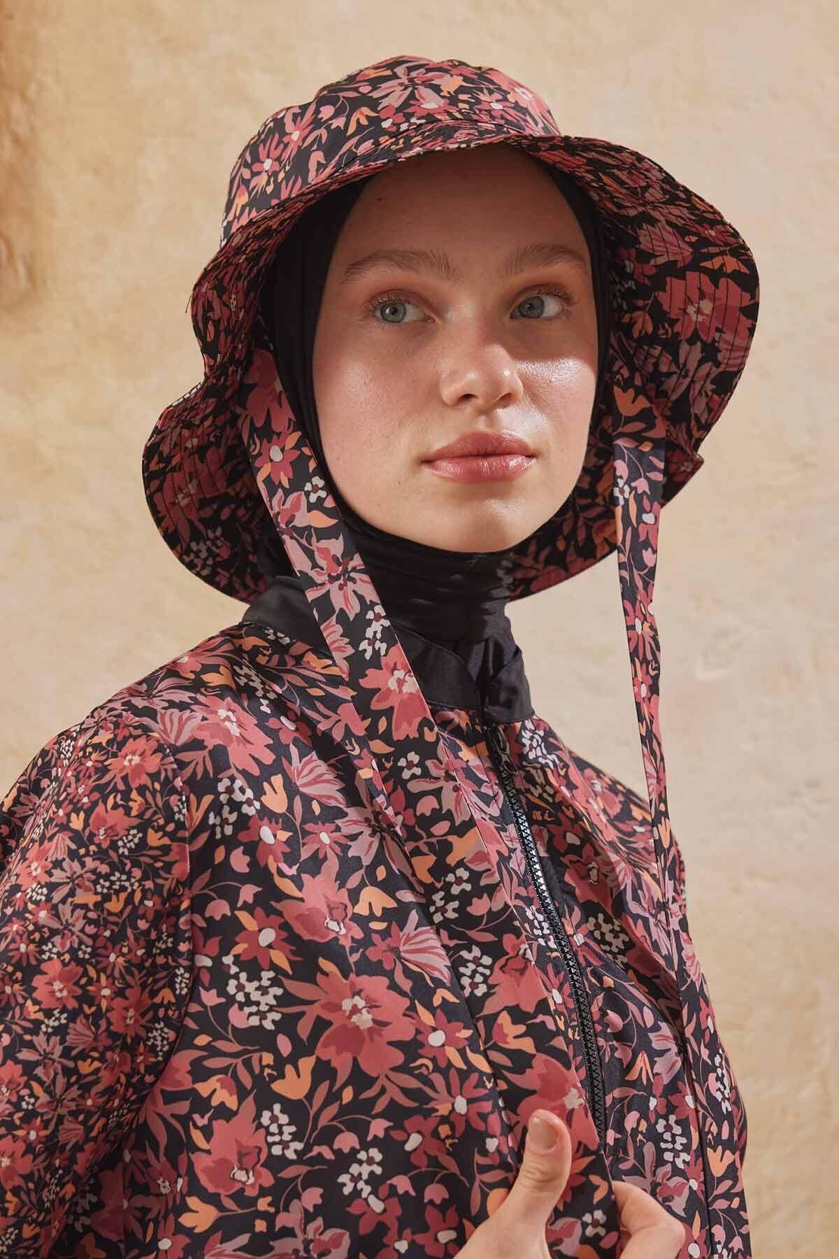 Manuka-TIE BUCKET KLOBOUK RETRO KVĚTINA 2
