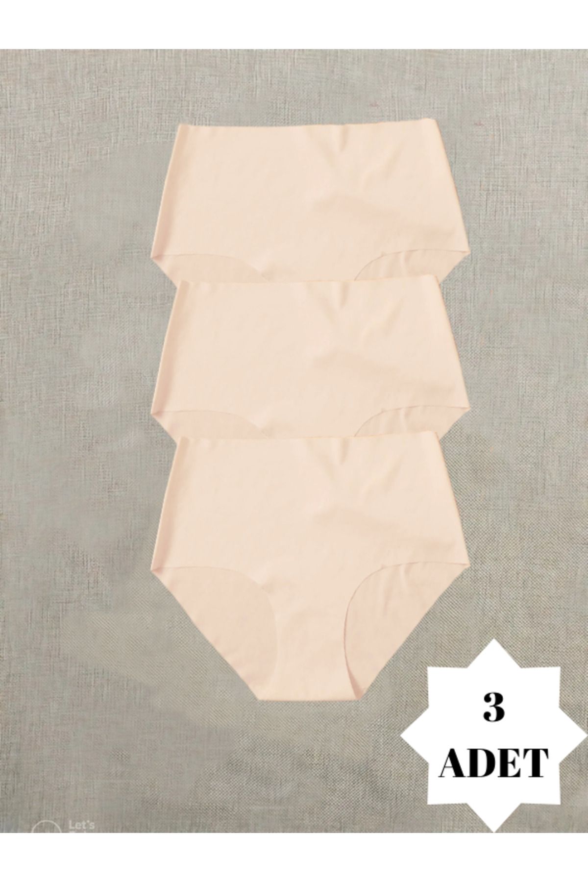 Adeniz Women's Skin Package Seamless Laser Cut Non-Marking Lycra Bikini  Slip Panties - Trendyol