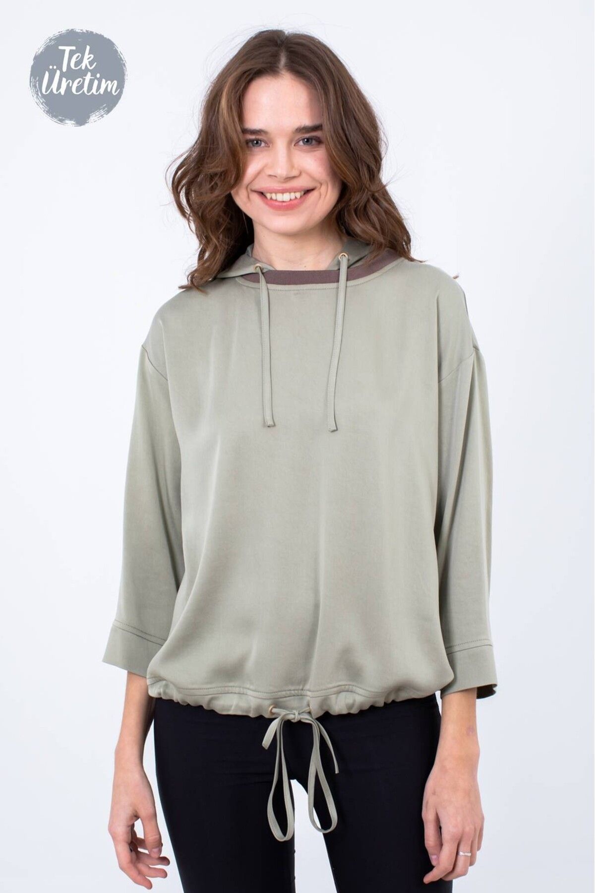 Tie up sweatshirt discount