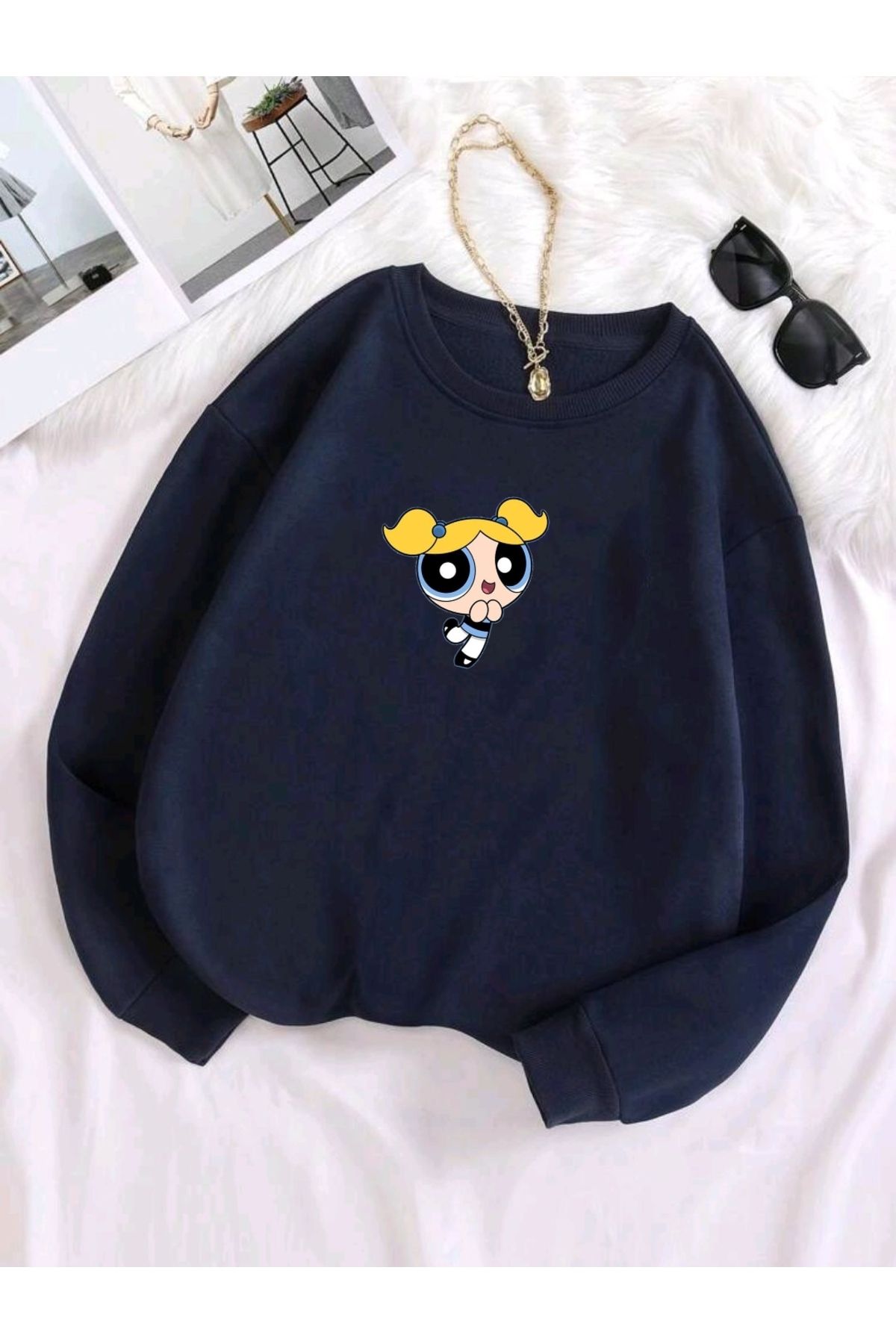 Powerpuff girl new arrivals sweatshirt trendyol