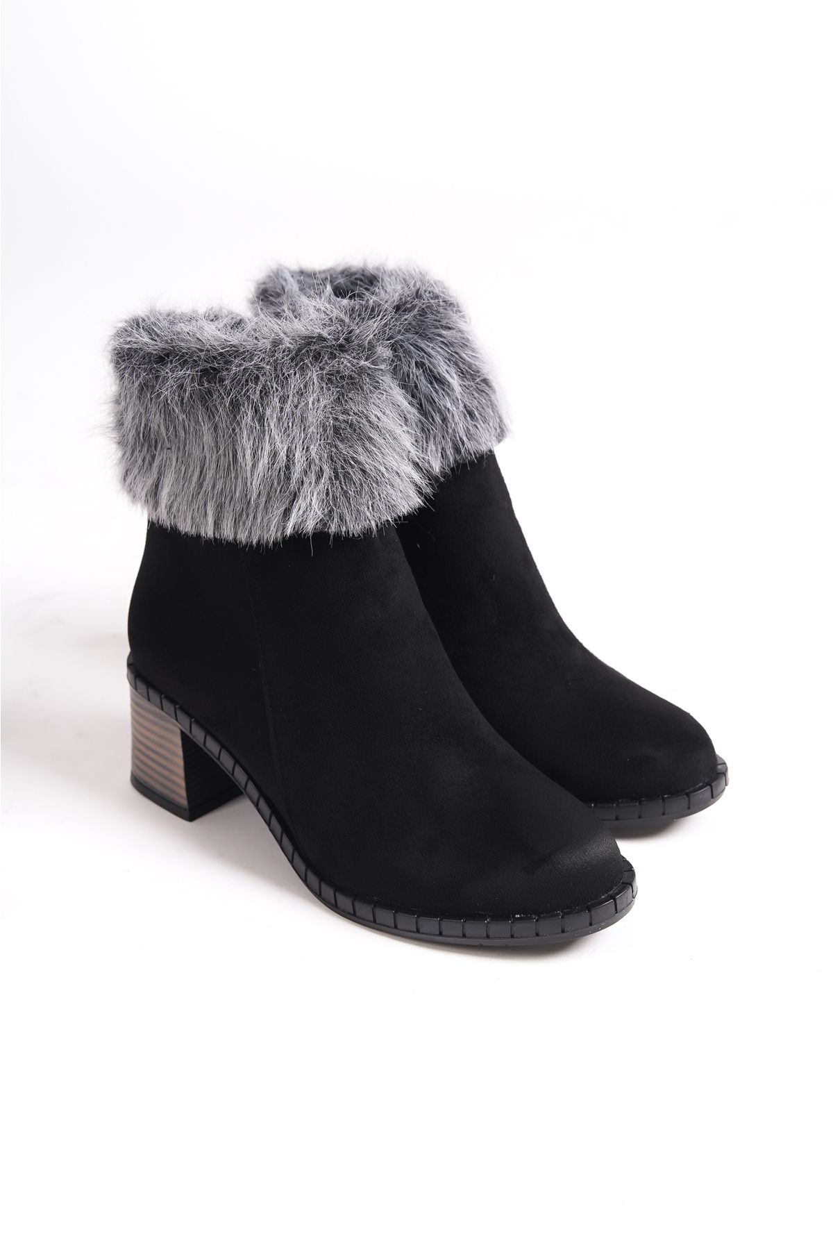 Larina faux fur heeled boots store
