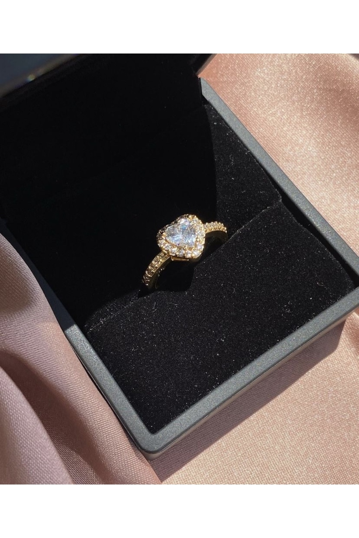 Steel gold ring