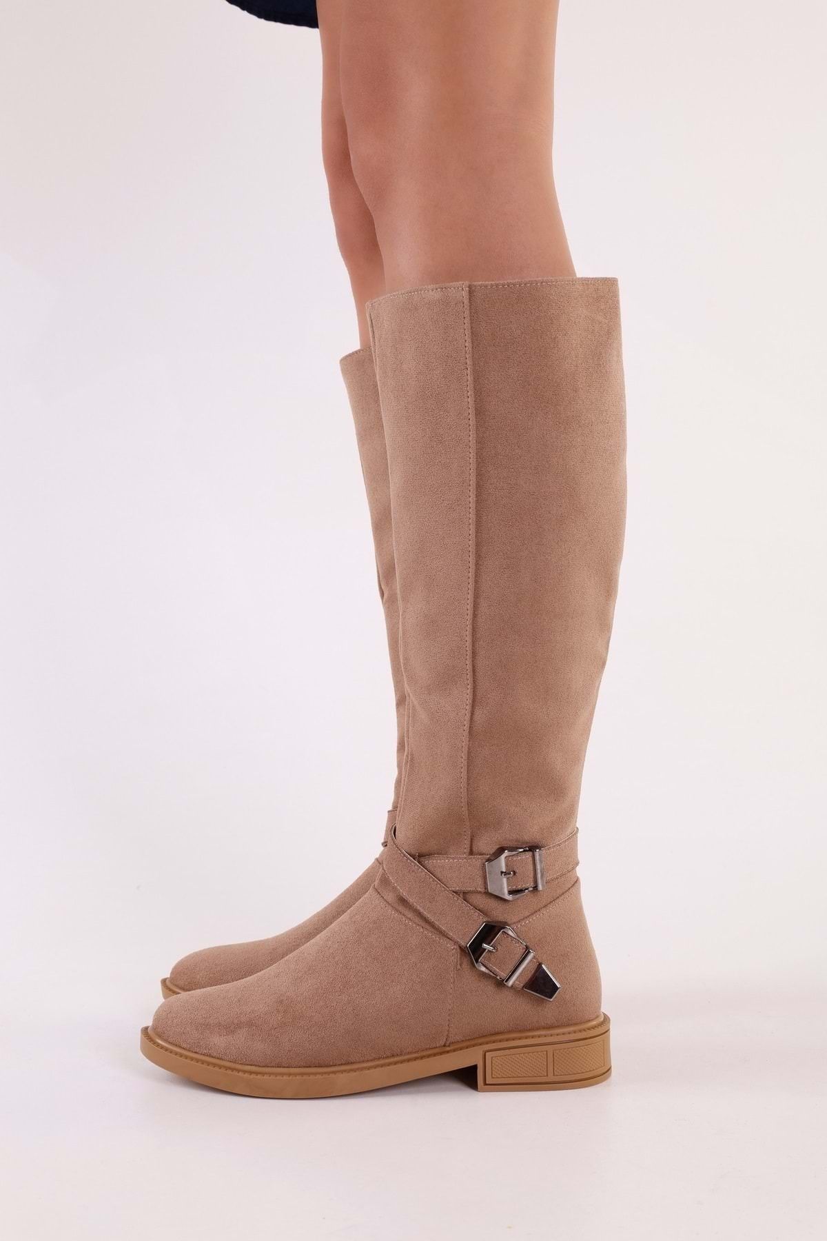 Mink suede shop boots