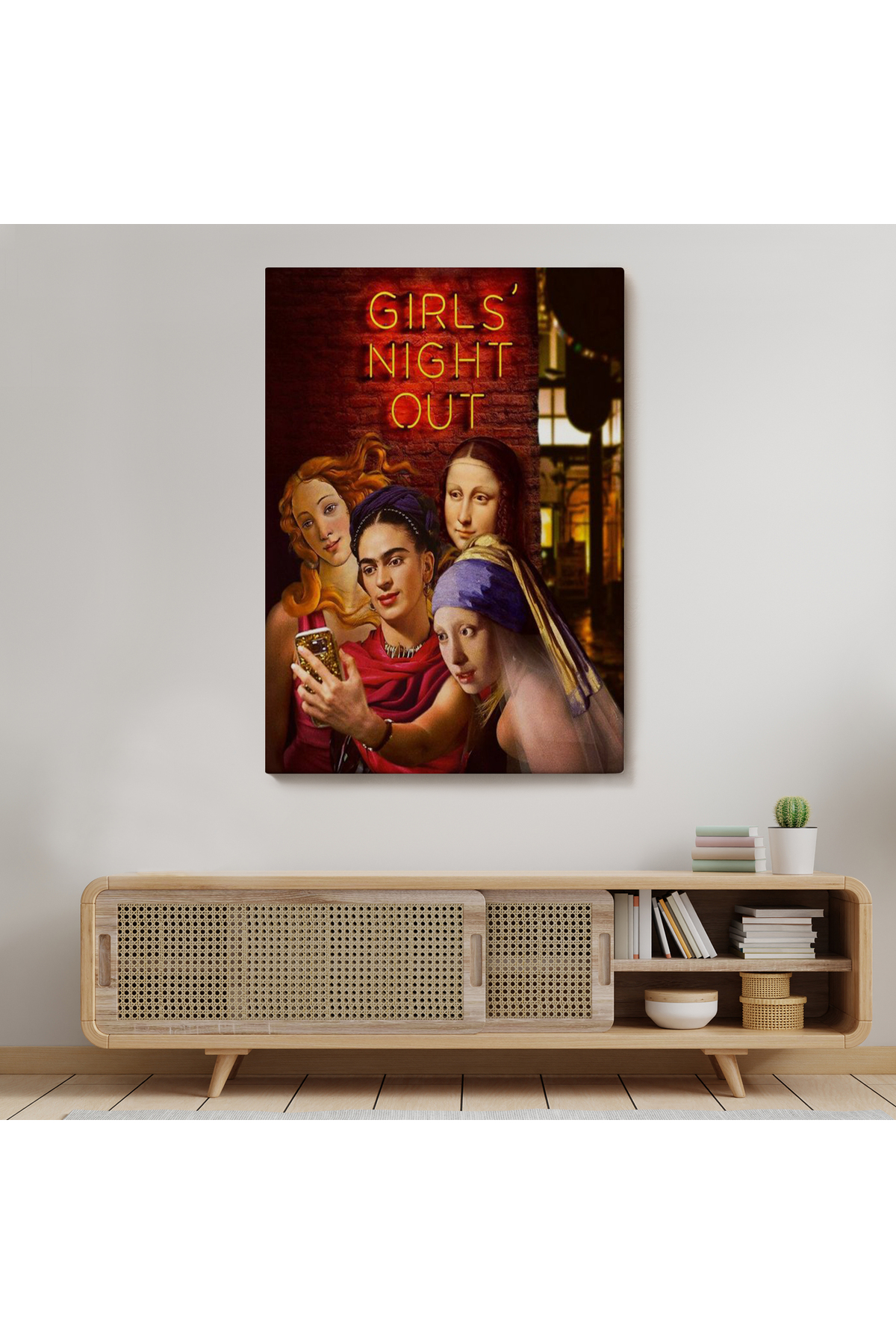 Kızlar Gecesi, Girls Night Out, Dekoratif Duvar Tablosu-6112 görsel 7