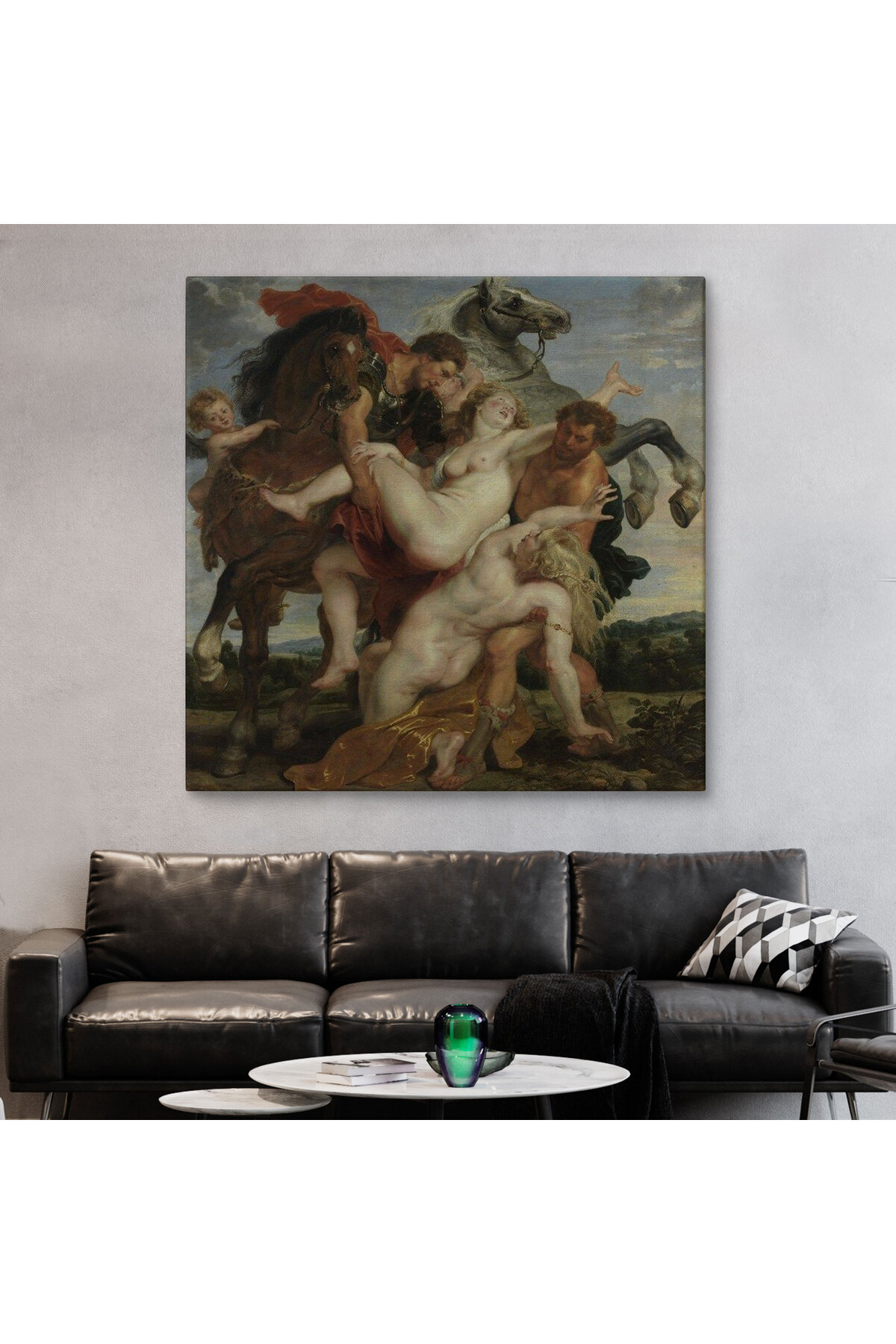 Peter Paul Rubens The Rape of Leucippus' Daughters Kanvas Tablo -5880 görsel 2