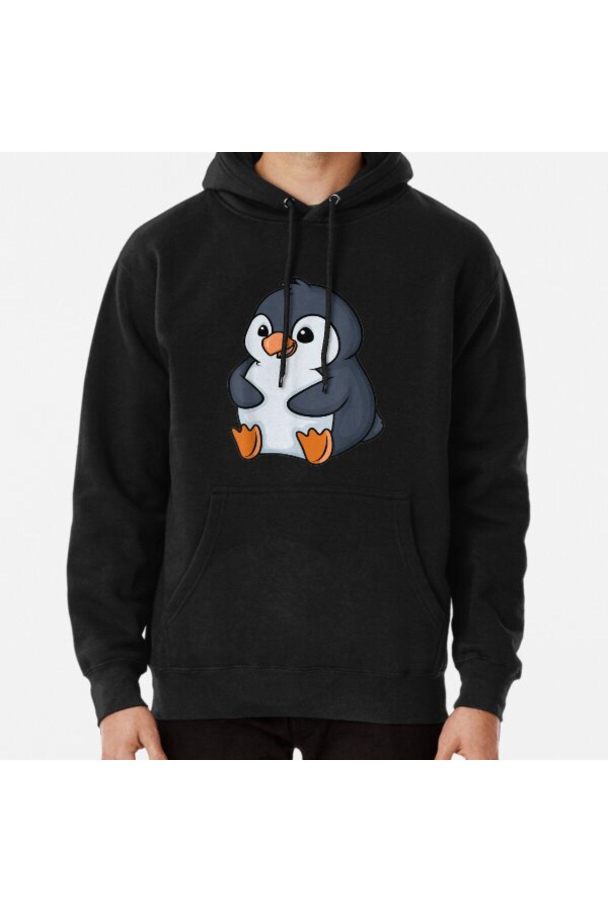 ZOKAWEAR Penguin Anime Chibi Japanese Design Printed Hooded