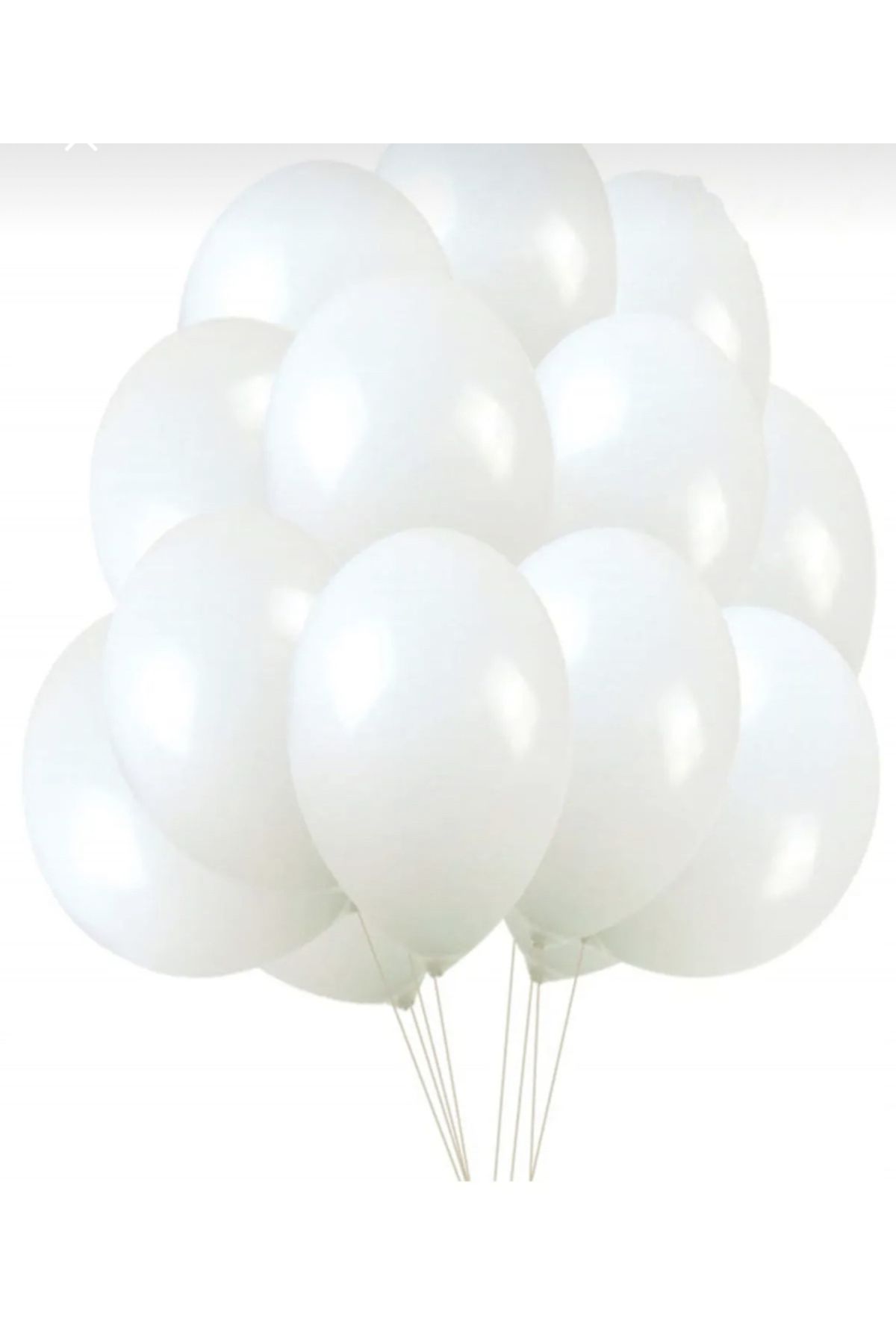 Yogi parti-10 white pastel Balloons 1
