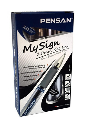 Pensan My Sign 1.0 Jel Mürekkepli İmza Kalemi 12'li (1 kutu)