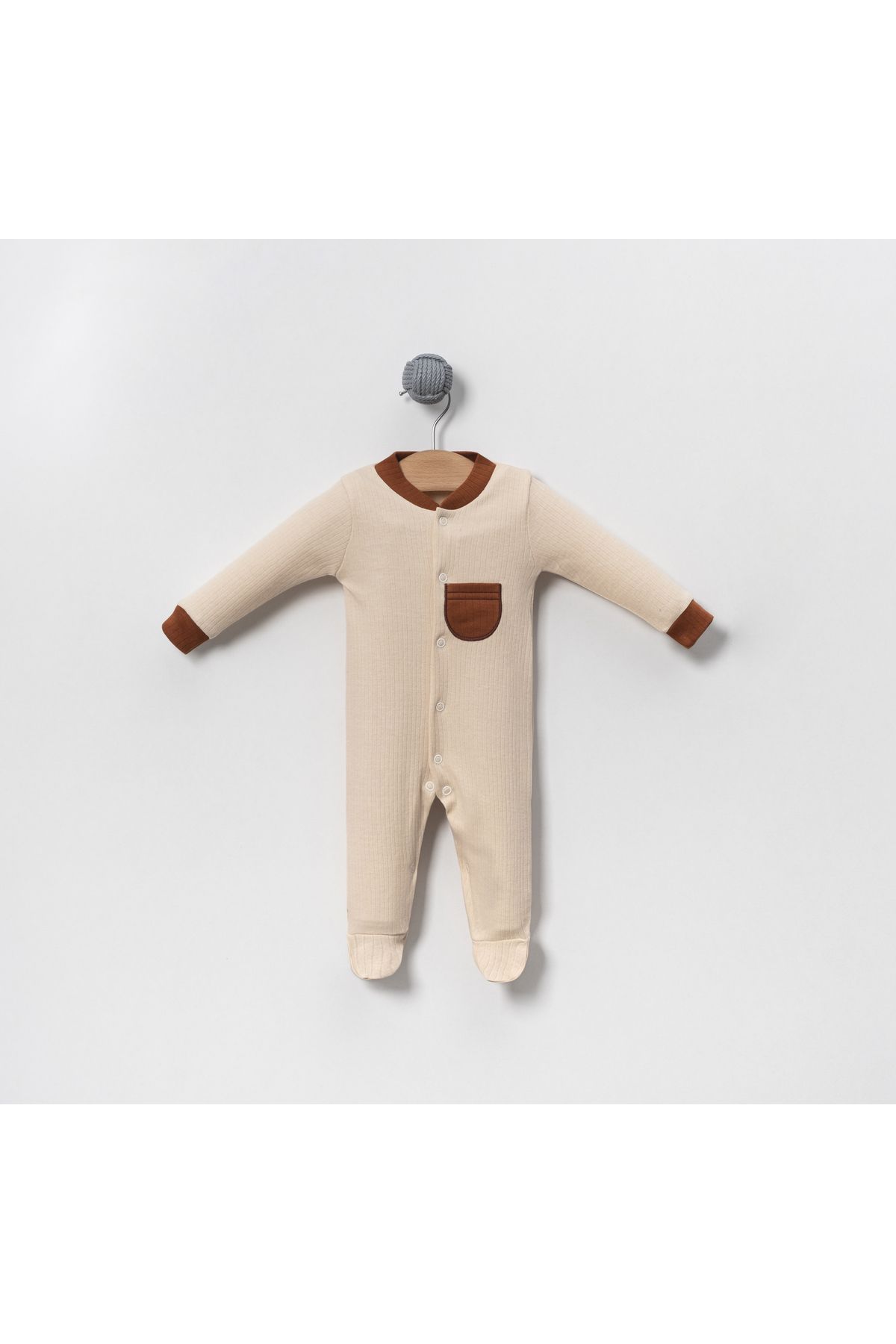 Bubito ست سرهمی بچه گانه نخی شانه دار طرح خورشید 3 رنگ
