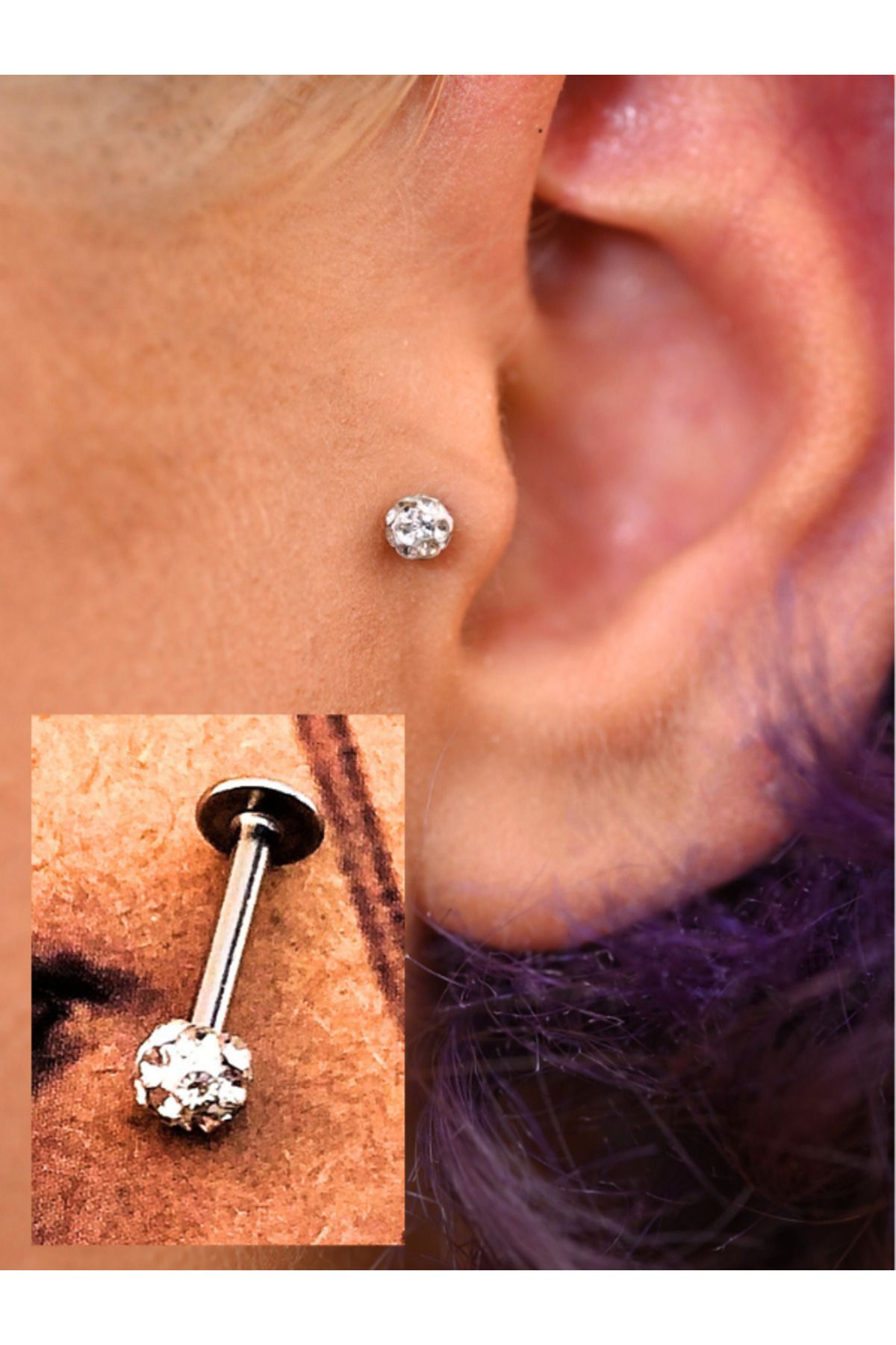 Tragus labret stud discount