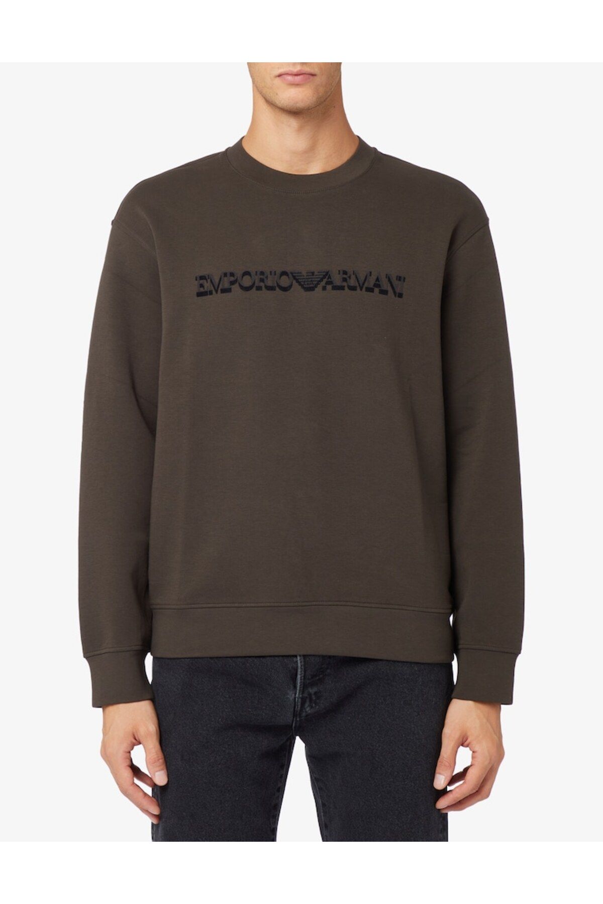 Armani green store sweatshirt