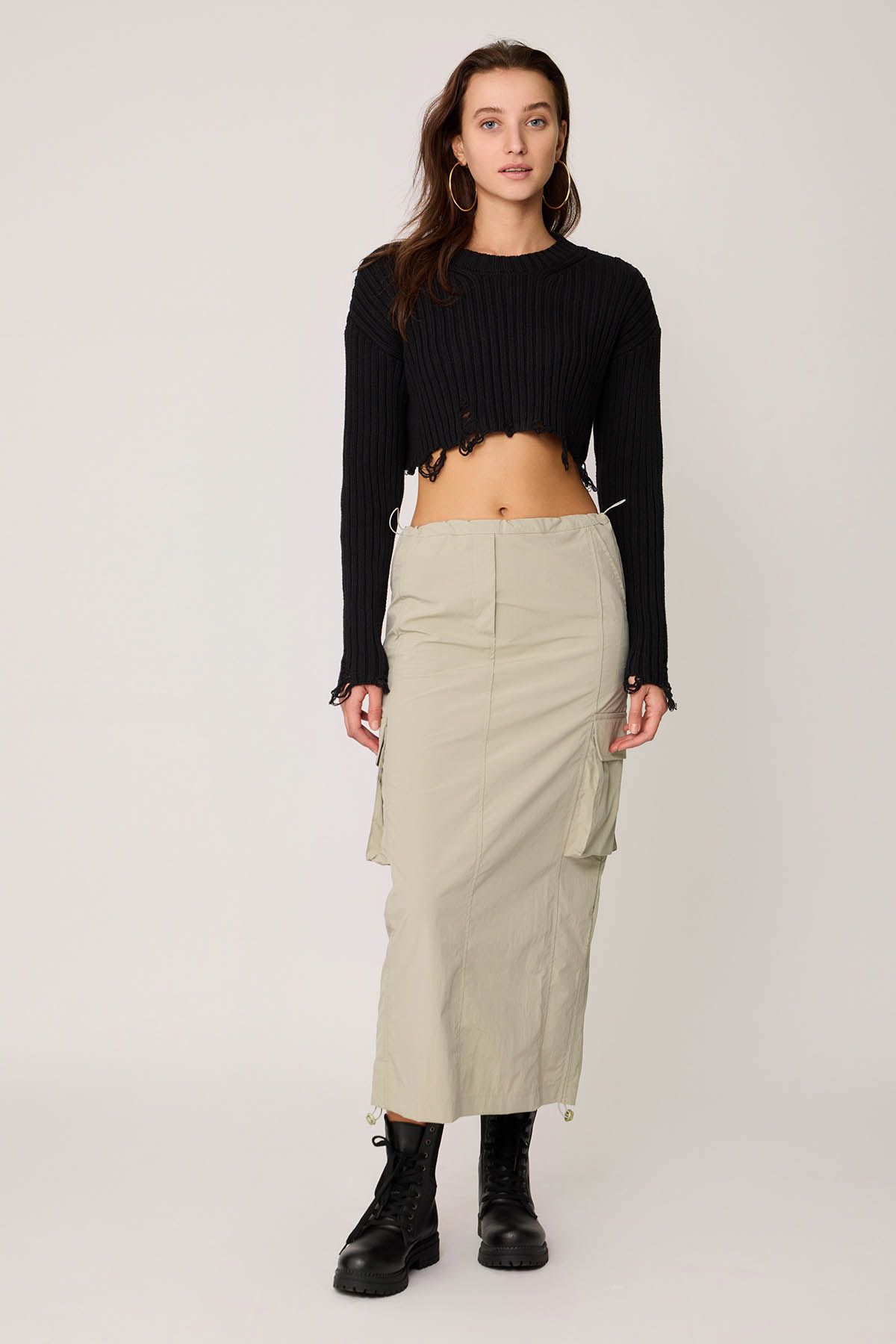 Vitrin SHOWCASE Cargo Pocket Parachute Fabric Elastic Skirt