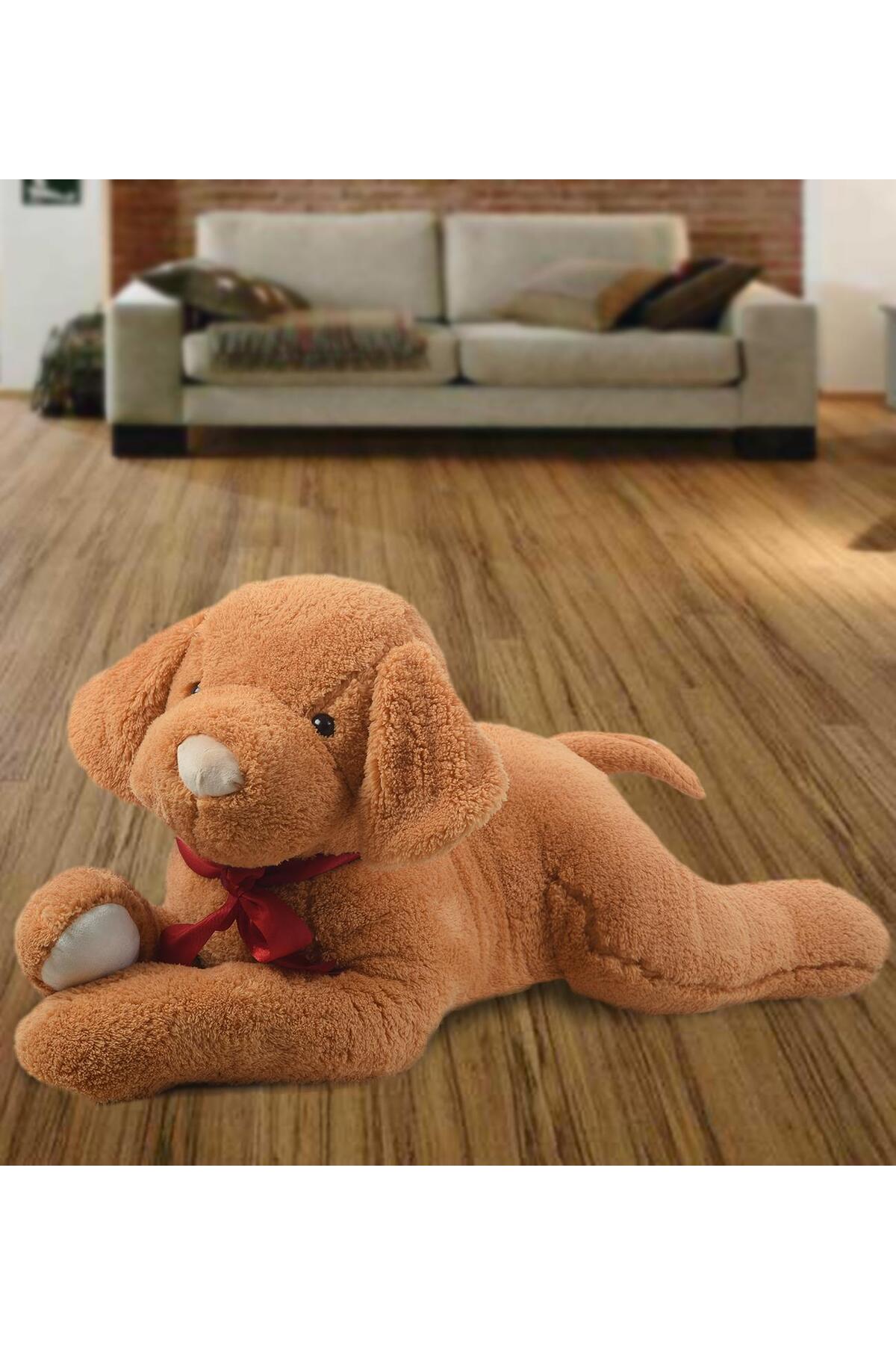 Sole Ağzında Kemiği Ile Peluş Yumuşacık Sevimli Köpek, Uyku Ve Oyun Arkadaşı-80 cm fotoğrafı 4 (önizleme)