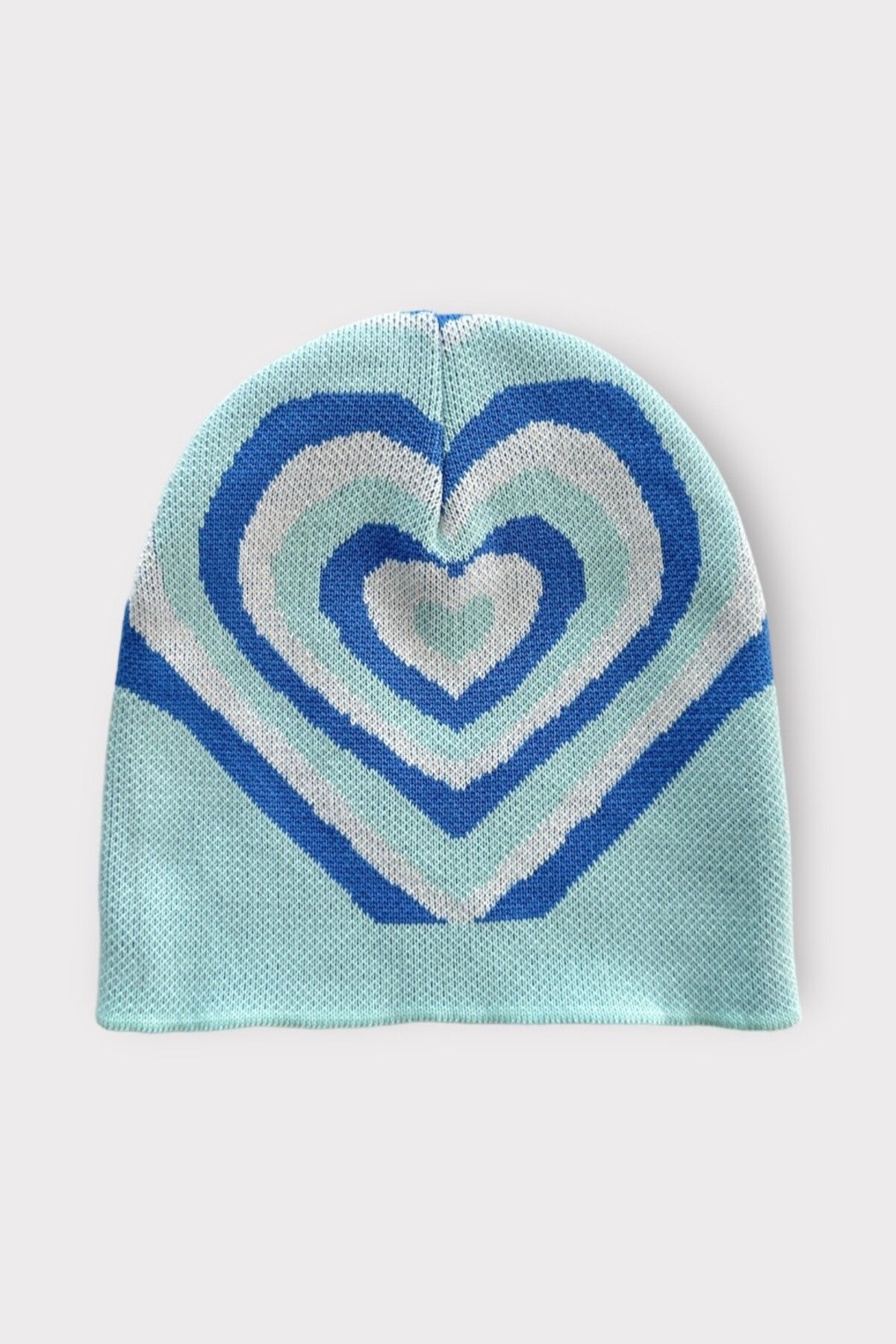 EFBUTİK-Turquoise Intertwined Heart Beret 1