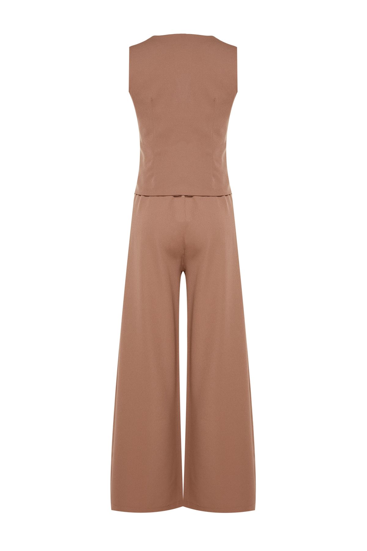 Trendyol Modest-Velbloudí vesta-kalhoty Tkané horní a spodní set TCTAW24US00066 10