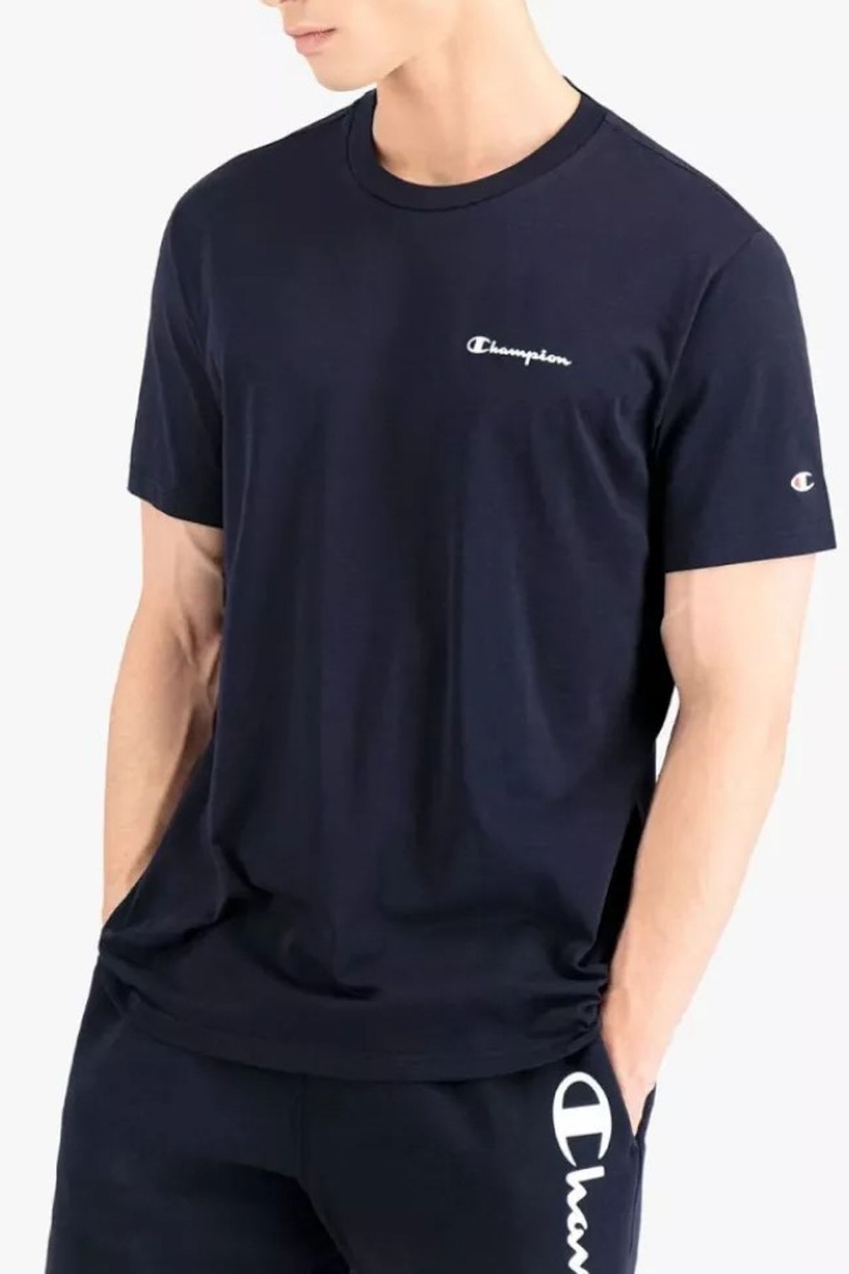 Navy champion store shirt