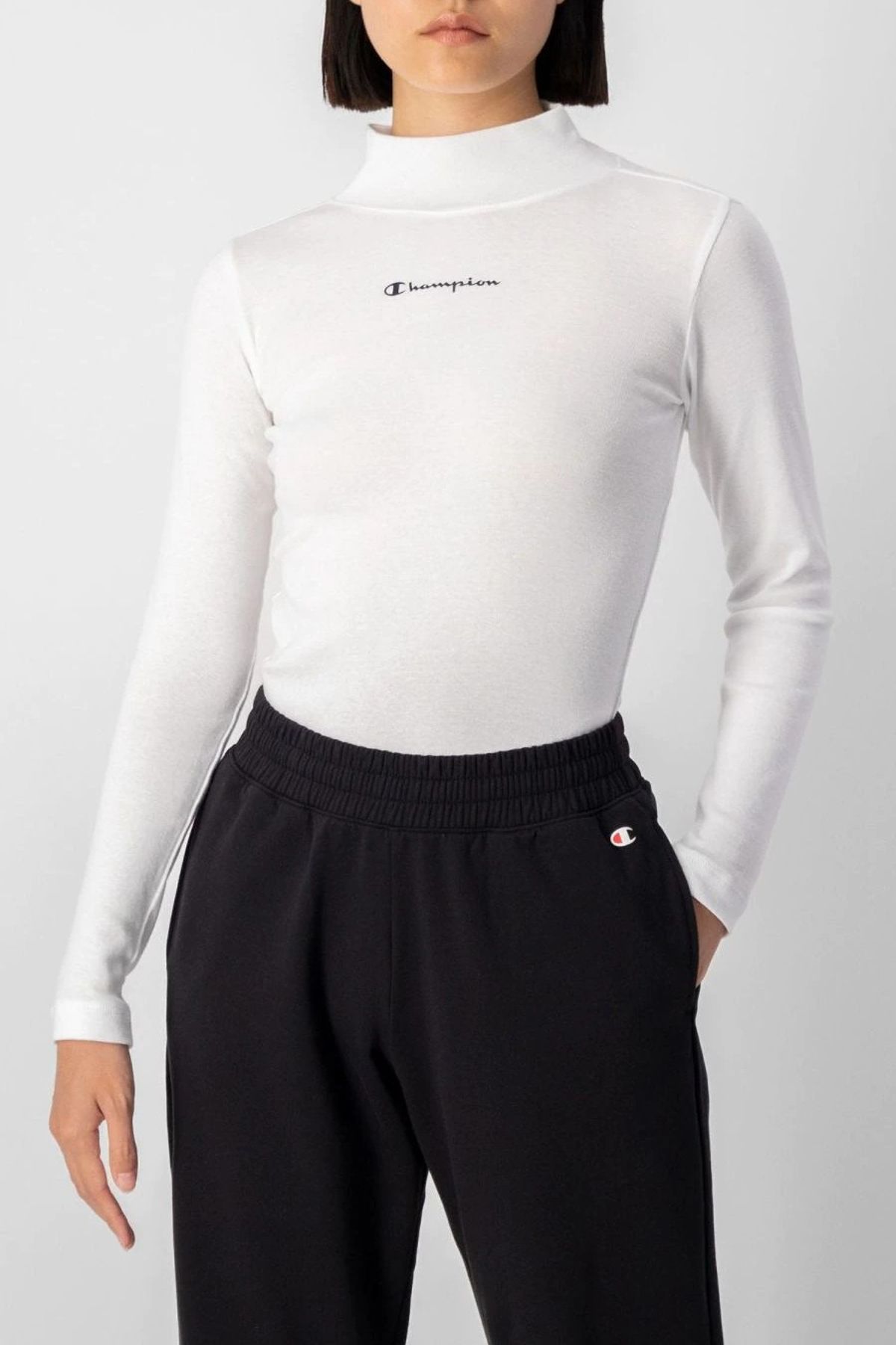 Champion white turtleneck store