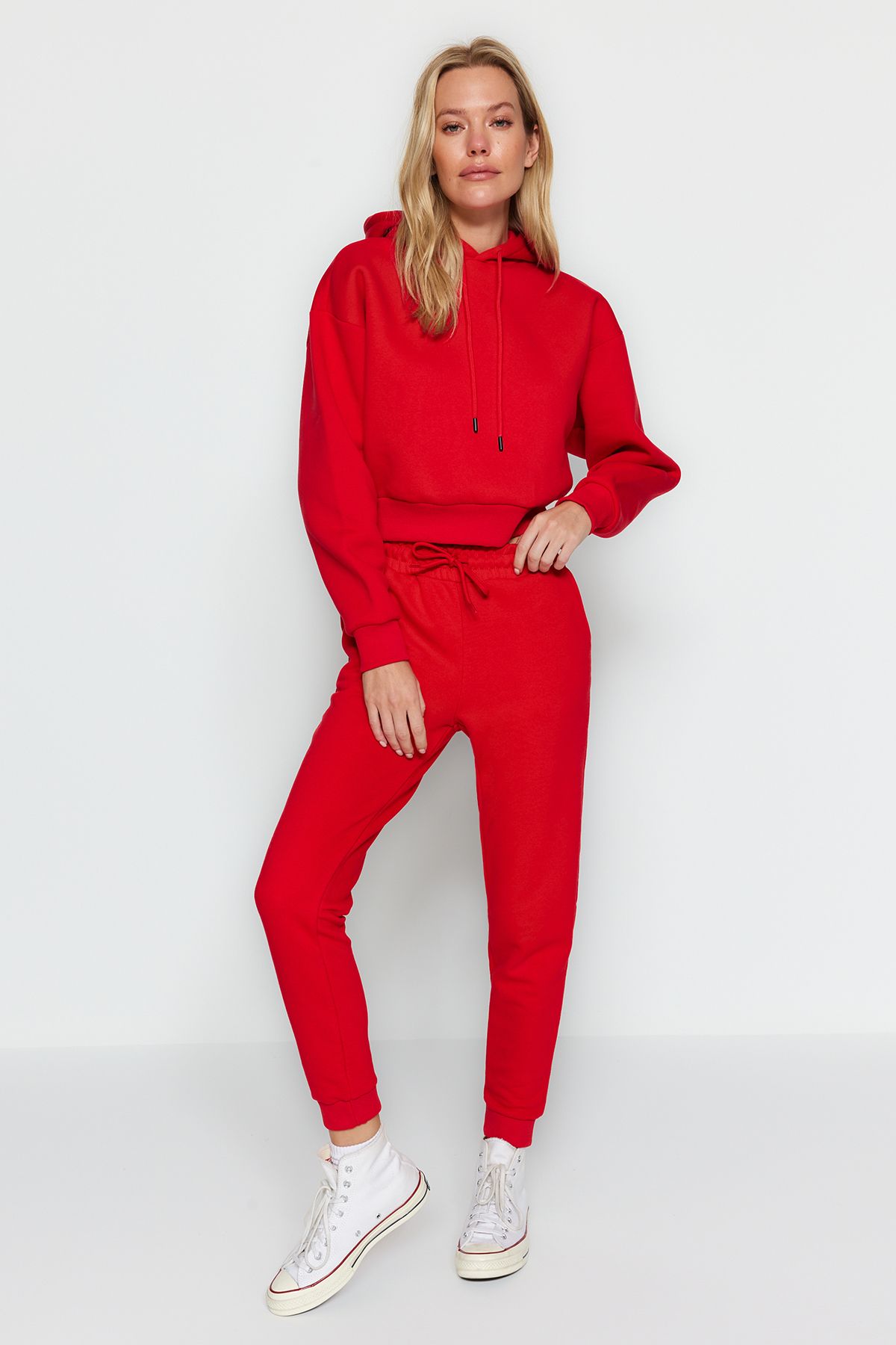 Trendyol Collection Sweatpants Red Basic jogger Trendyol