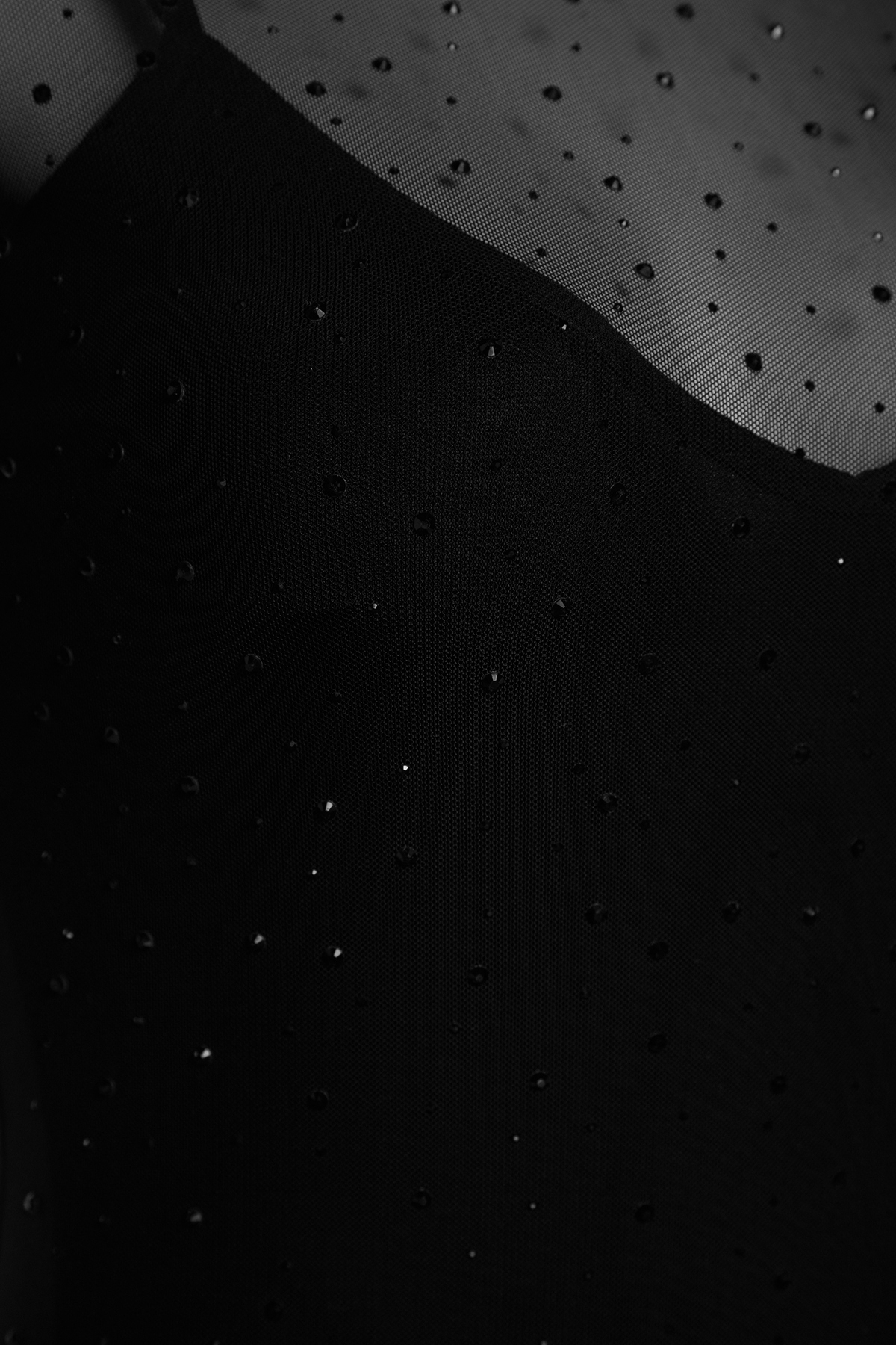 Trendyolmilla  Siyah Parlak Taşlı Tül Abiye Gece Mezuniyet Elbisesi TPRAW24EL00208 - Görsel 3