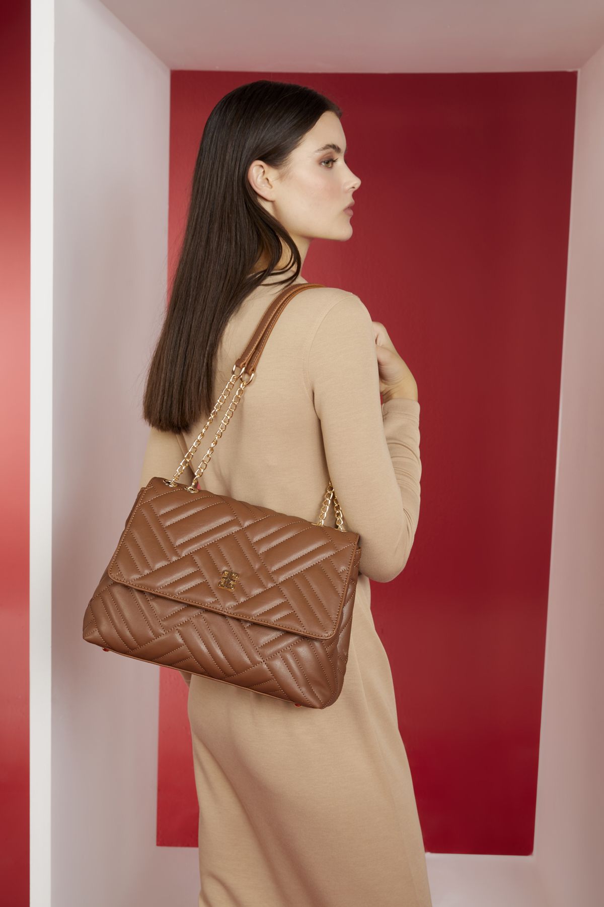 Asos red handbag store